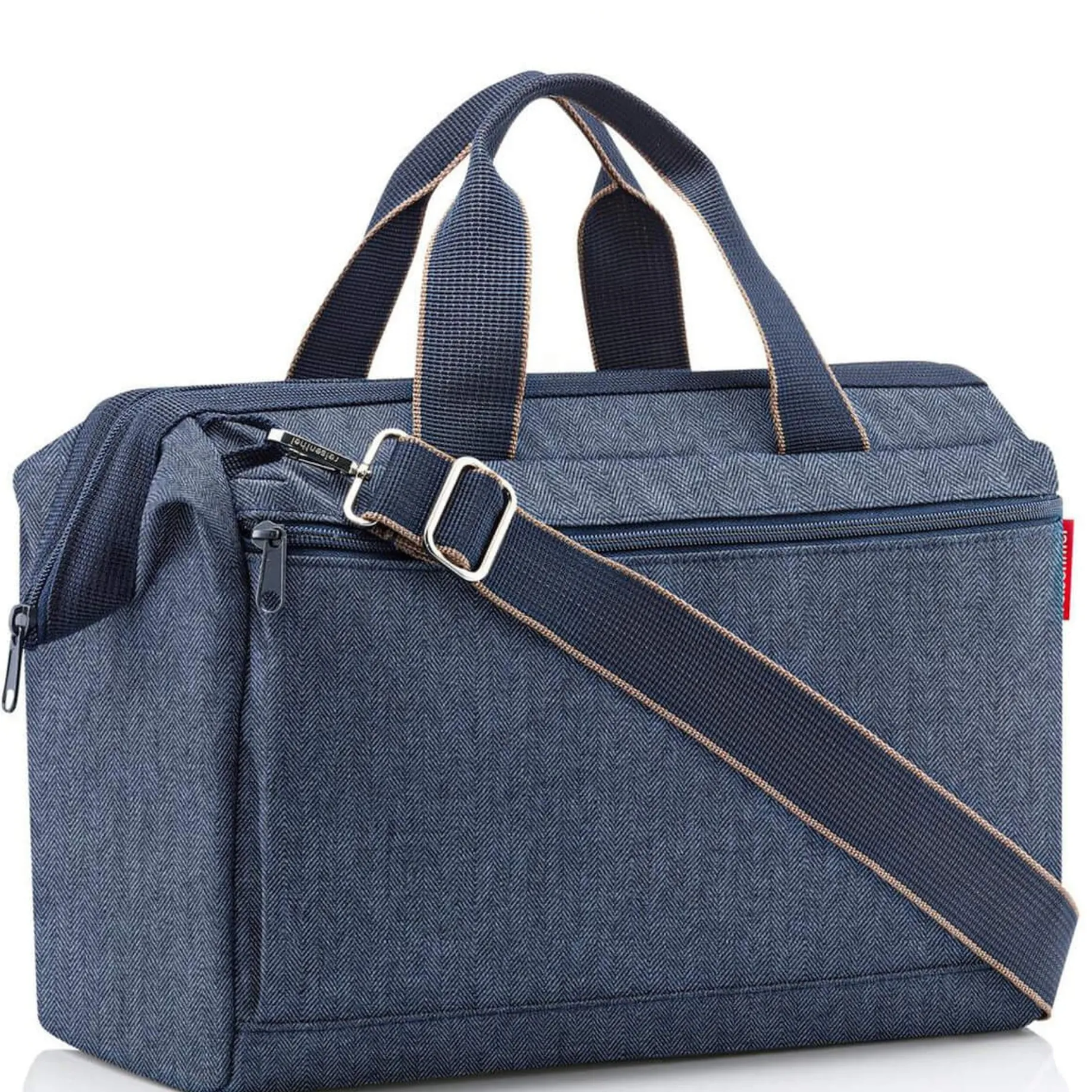 reisenthel travelling allrounder S pocket - Reisetasche 39 cm (herringbone dark blue)