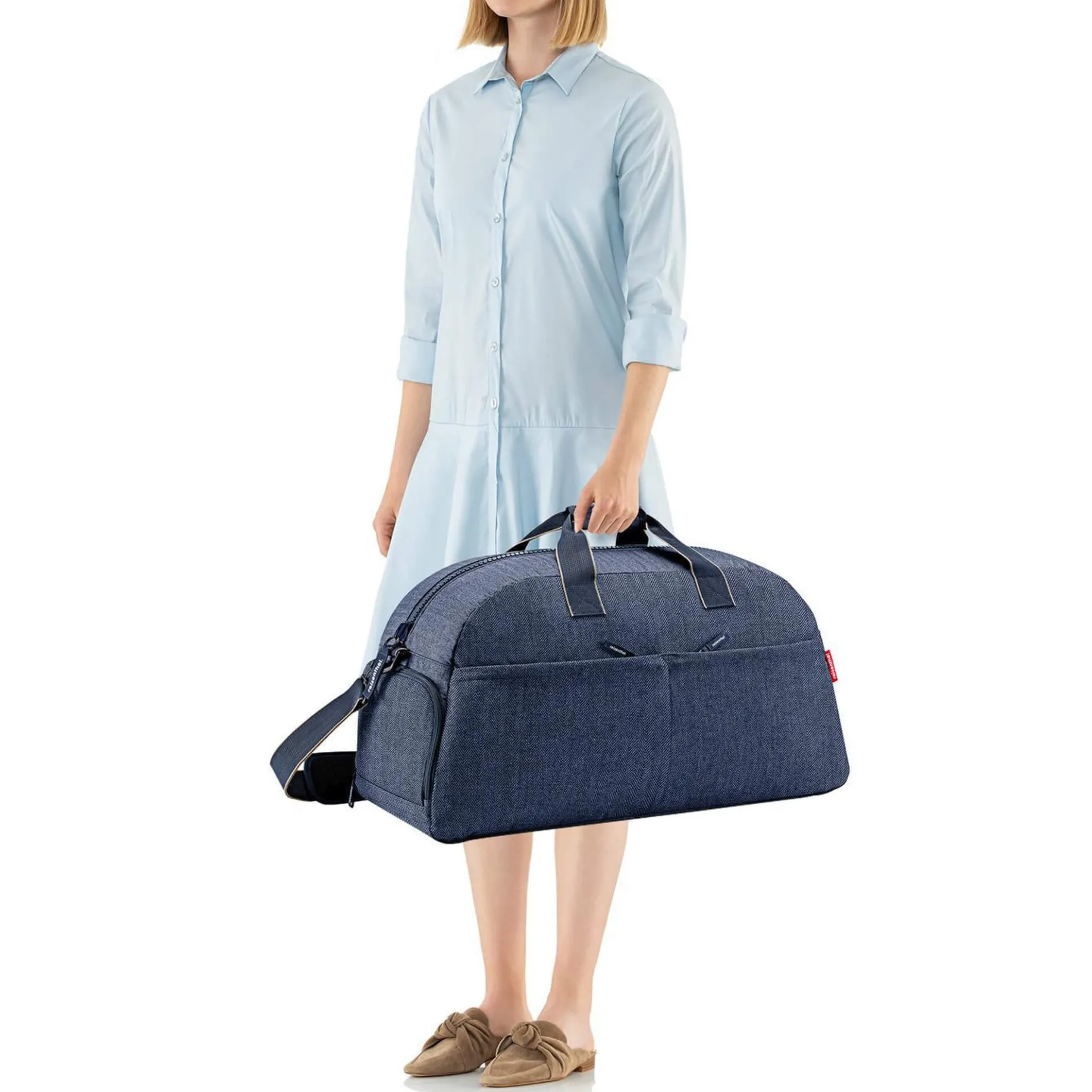 reisenthel travelling overnighter plus - Reisetasche (herringbone dark blue)