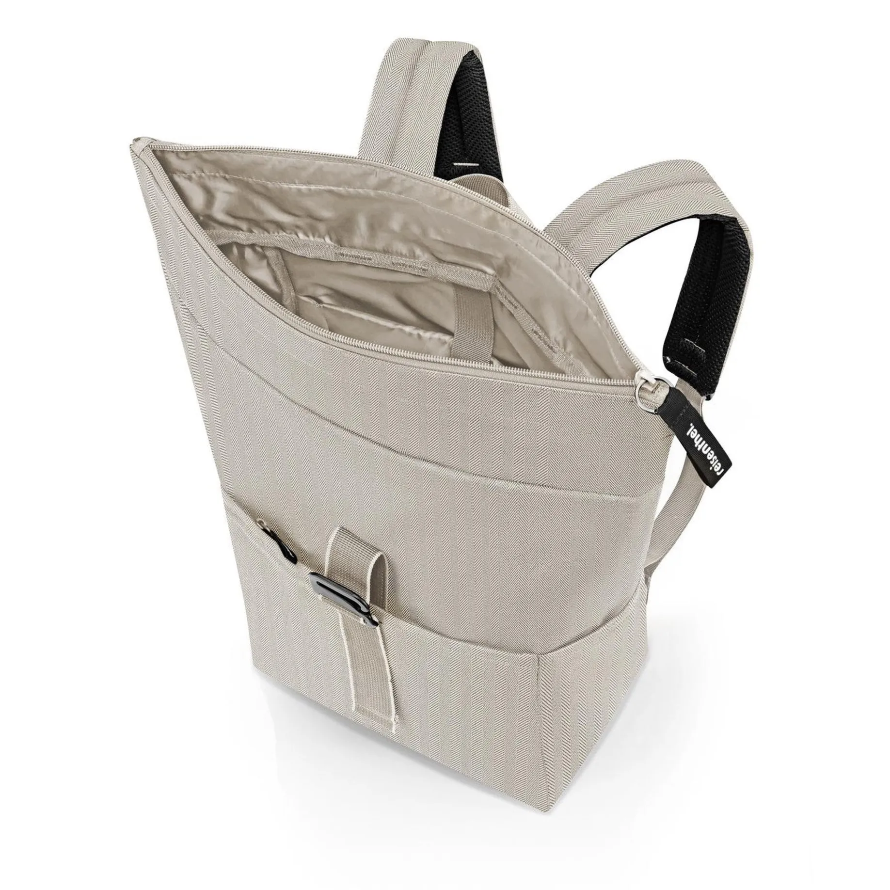 reisenthel travelling rolltop - Rucksack 15.6" 53 cm (herringbone sand)
