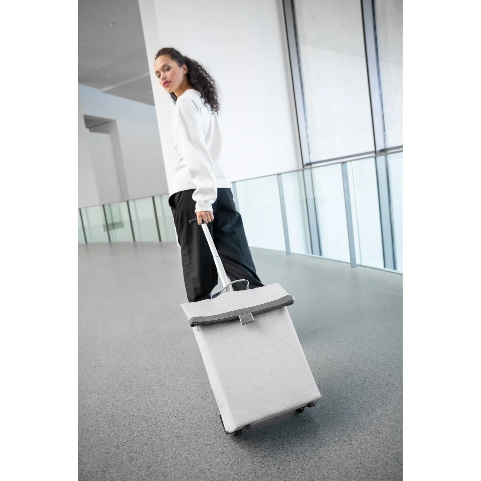 reisenthel trolley M - Einkaufstrolley 53 cm (herringbone grey)