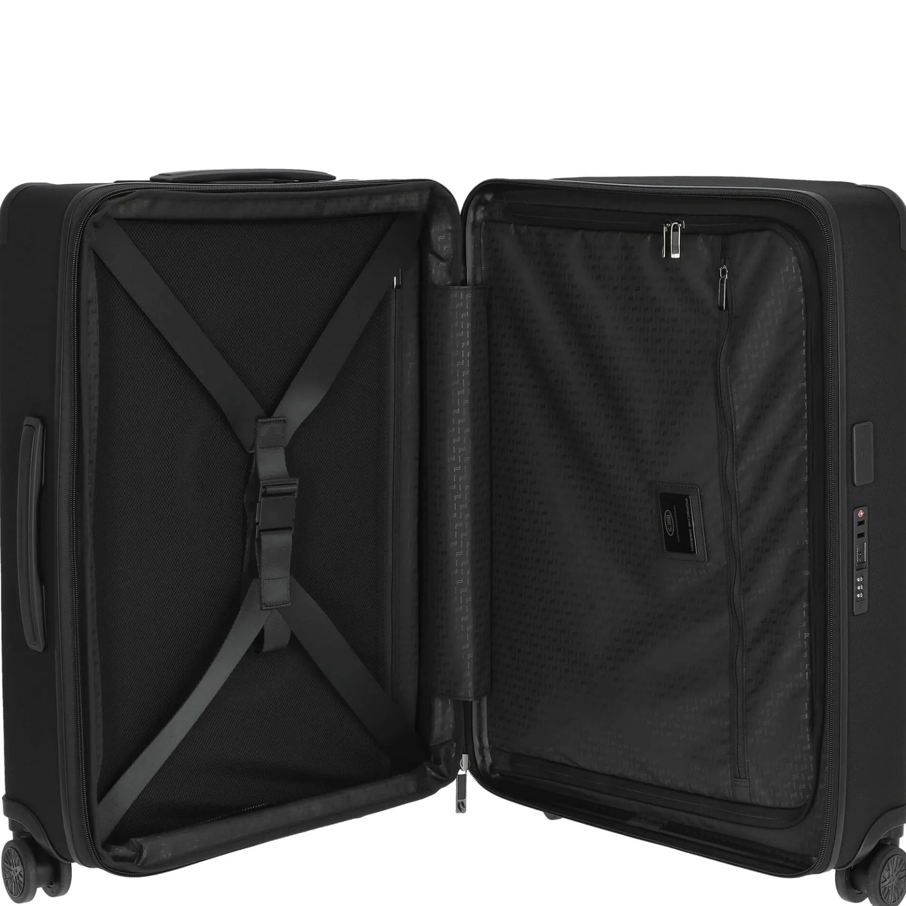 Roadster Nylon - 4-Rollen-Trolley M 68 cm erw. (black)