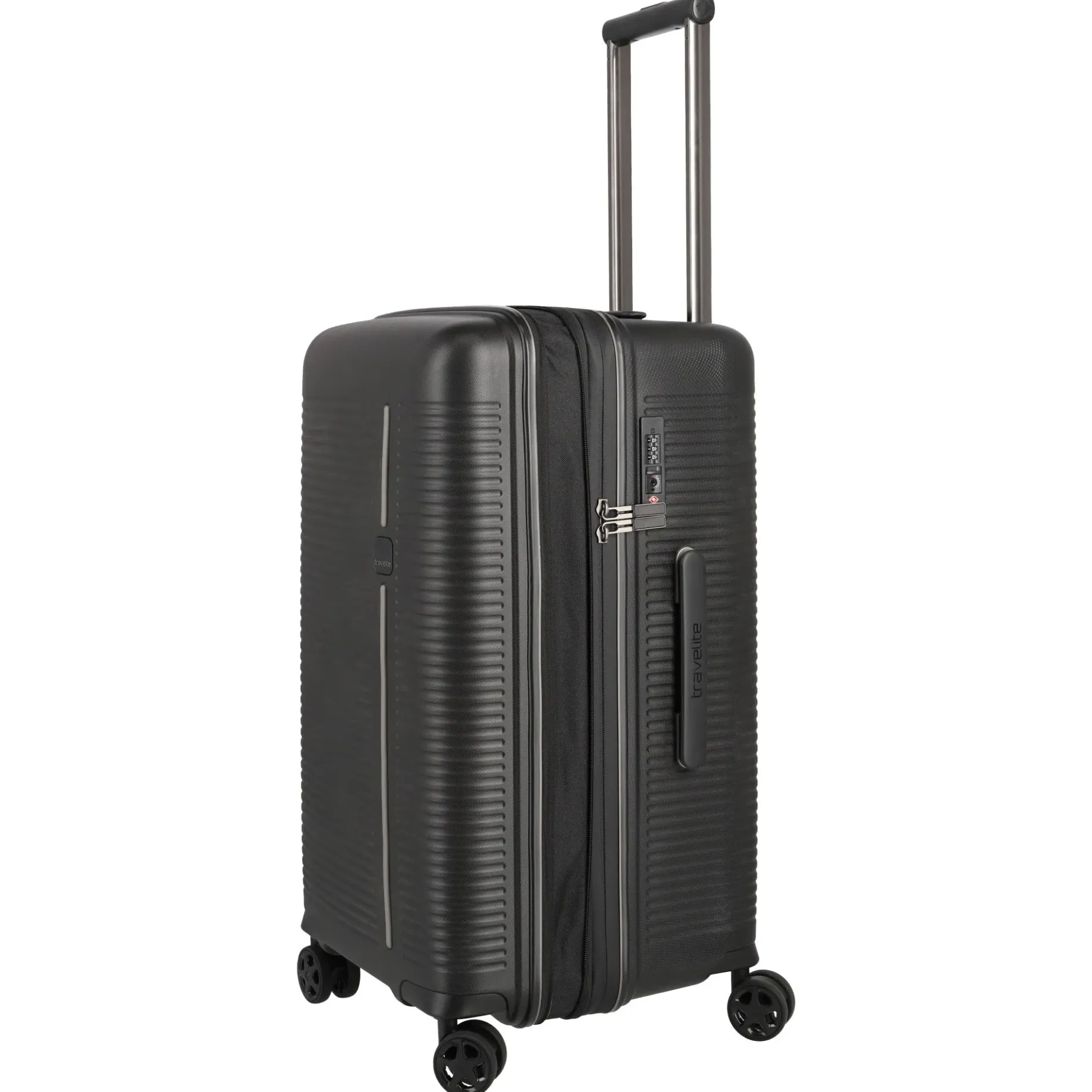 Roomer Trunk - 4-Rollen-Trolley M 66 cm erw. (black)