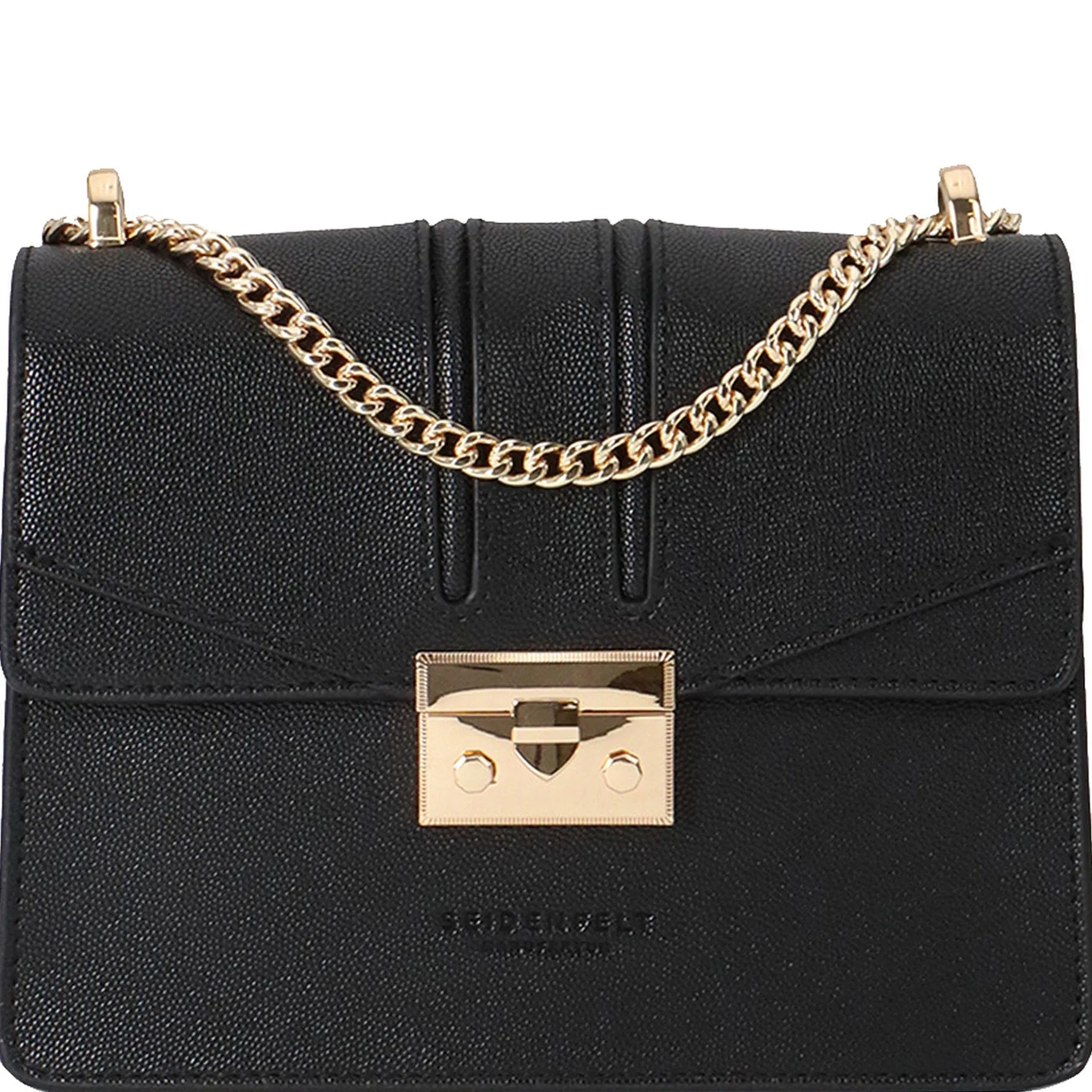 Roros - Schultertasche 21 cm (black gold)