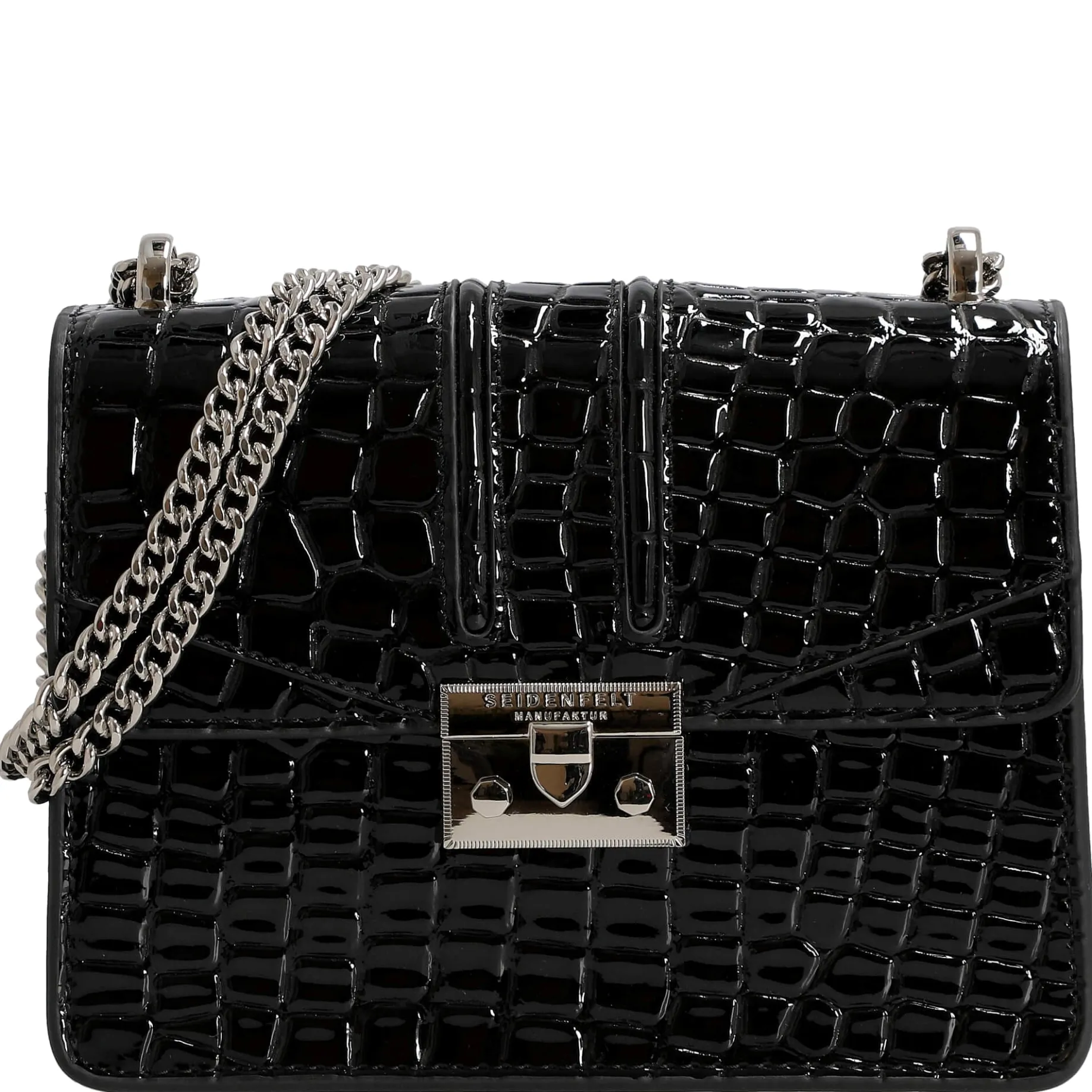 Roros - Schultertasche 21 cm (croco print black)