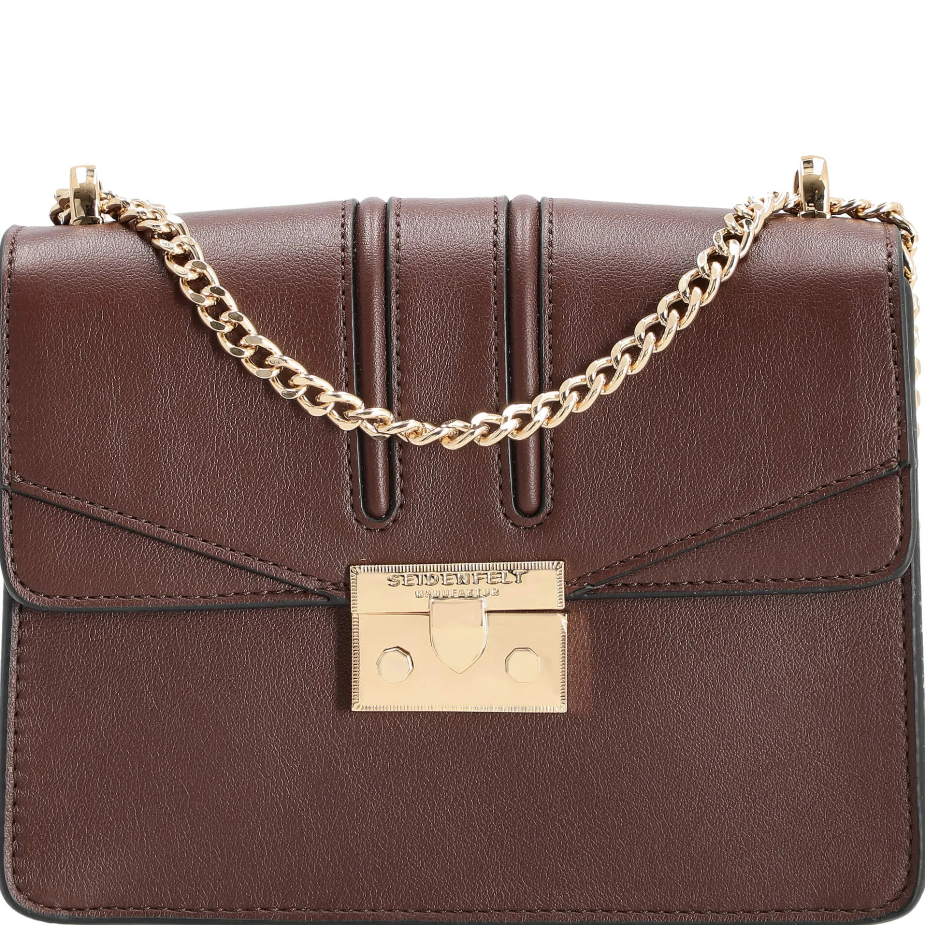Roros - Schultertasche 21 cm (oxblood/gold)