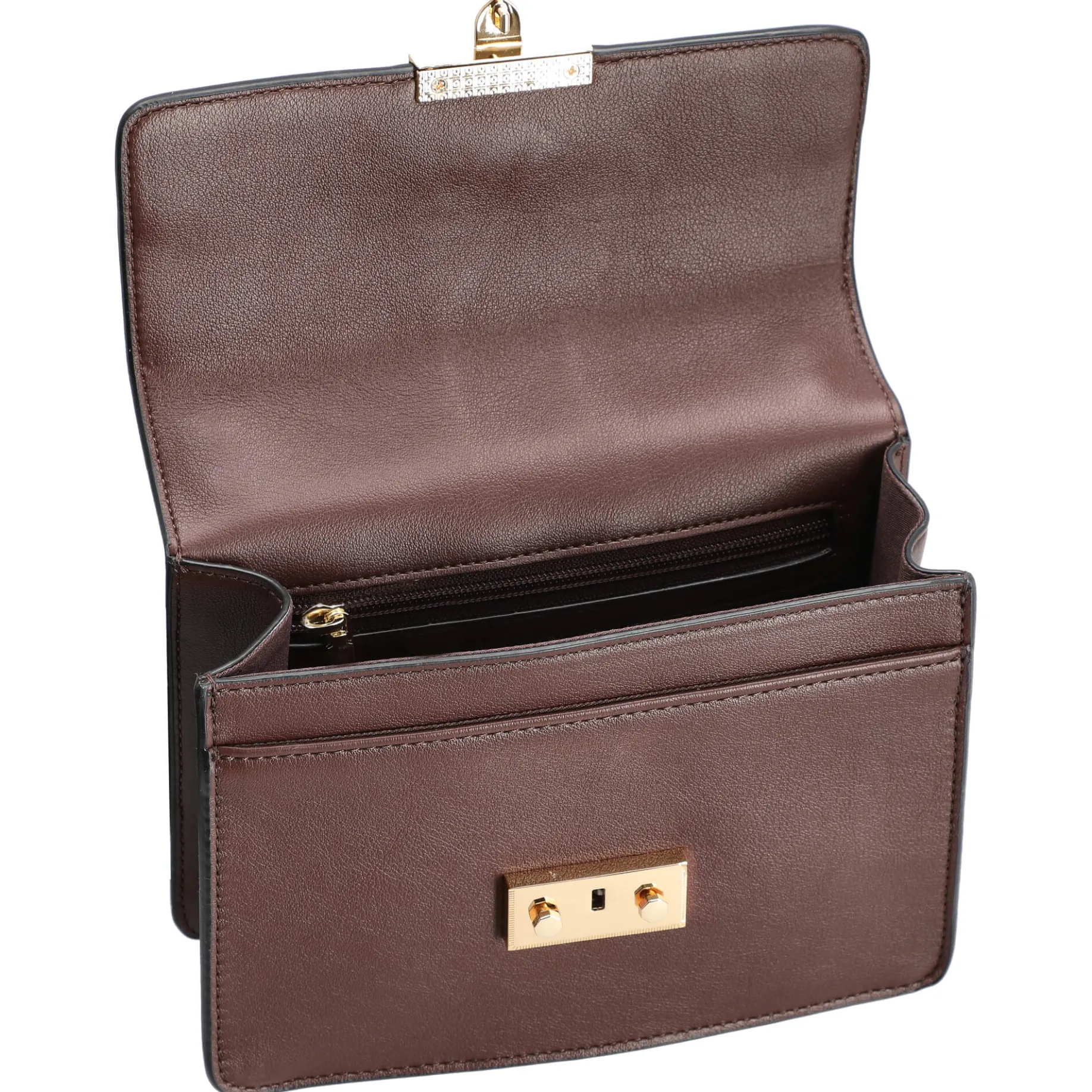 Roros - Schultertasche 21 cm (oxblood/gold)