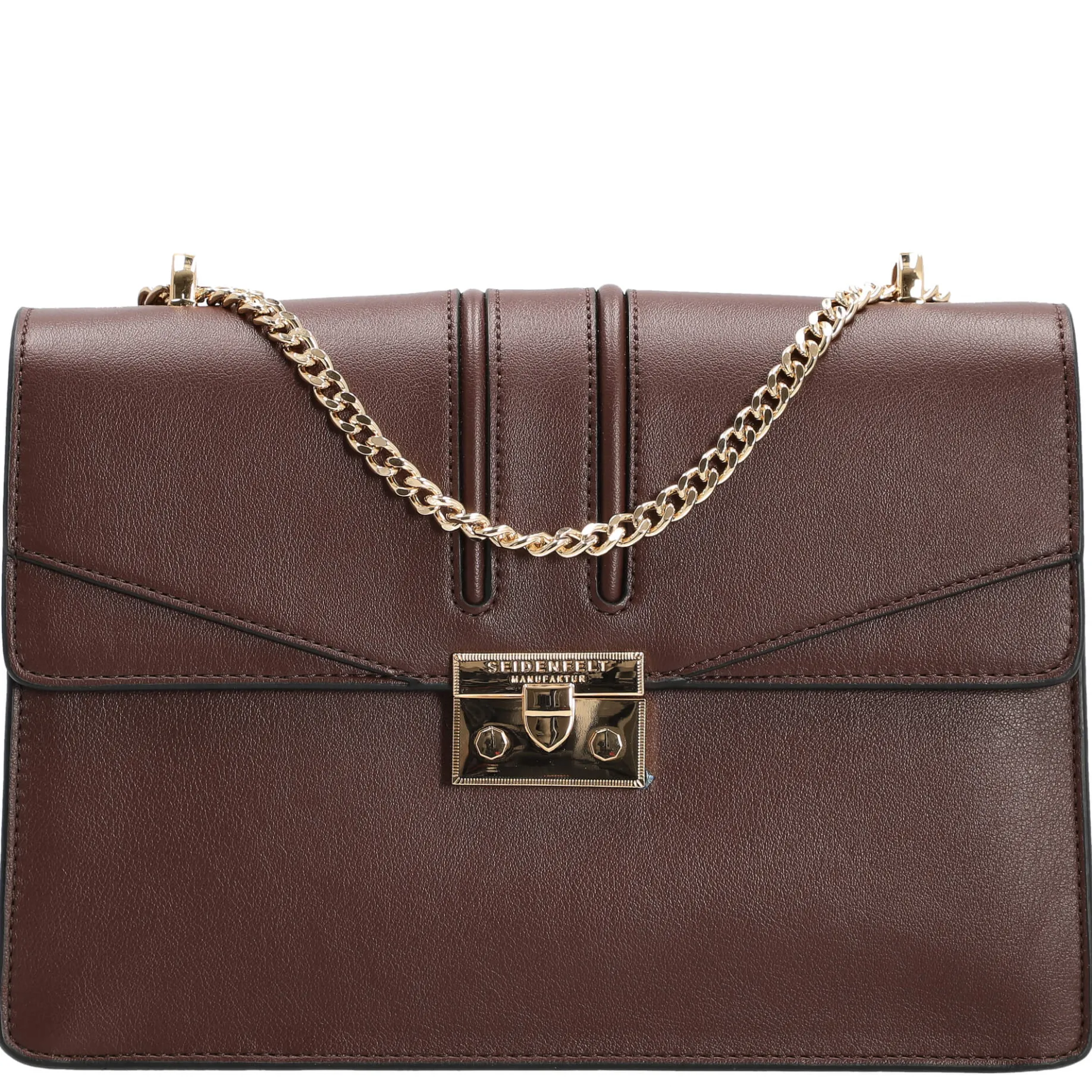 Roros Big - Schultertasche 28 cm (oxblood/gold)