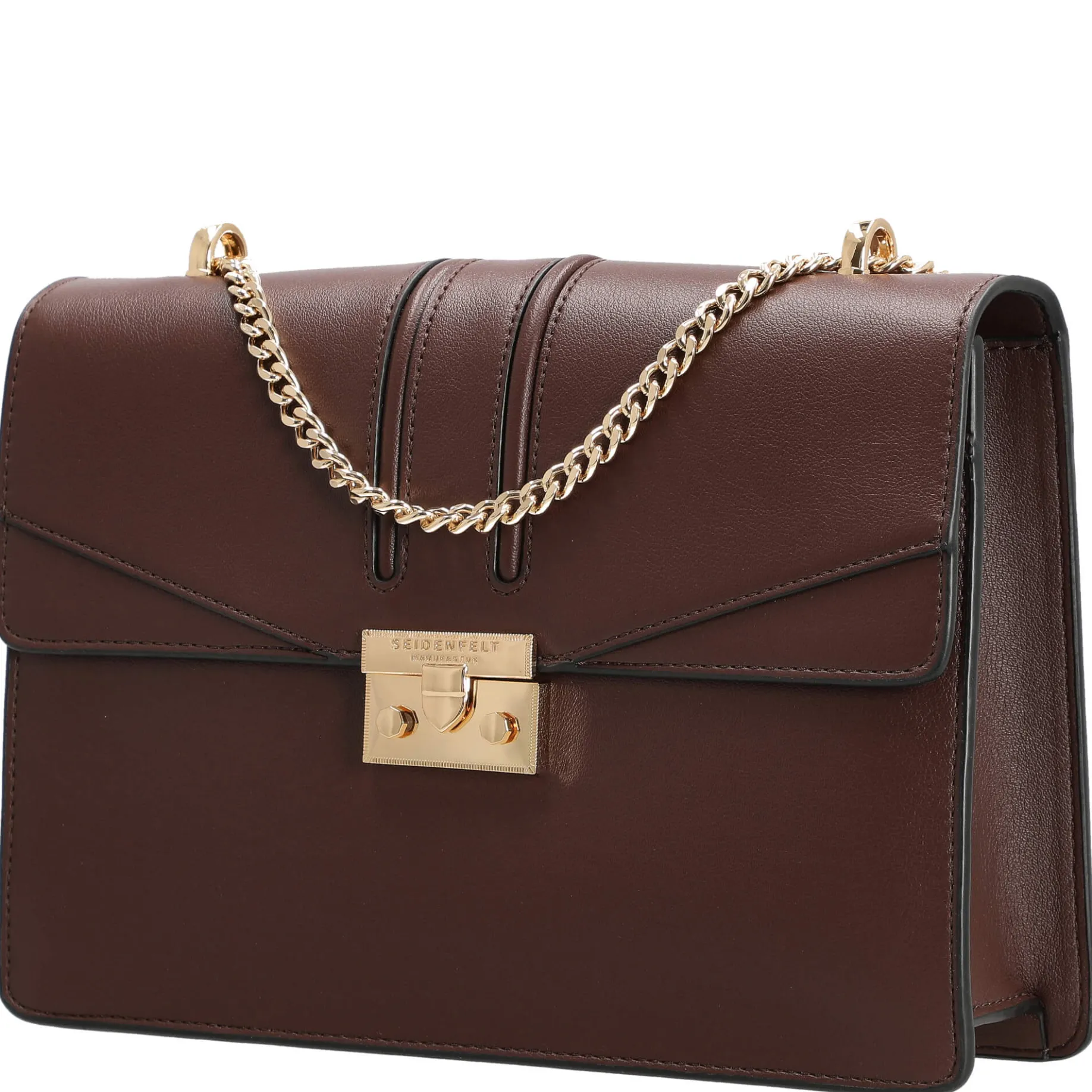 Roros Big - Schultertasche 28 cm (oxblood/gold)