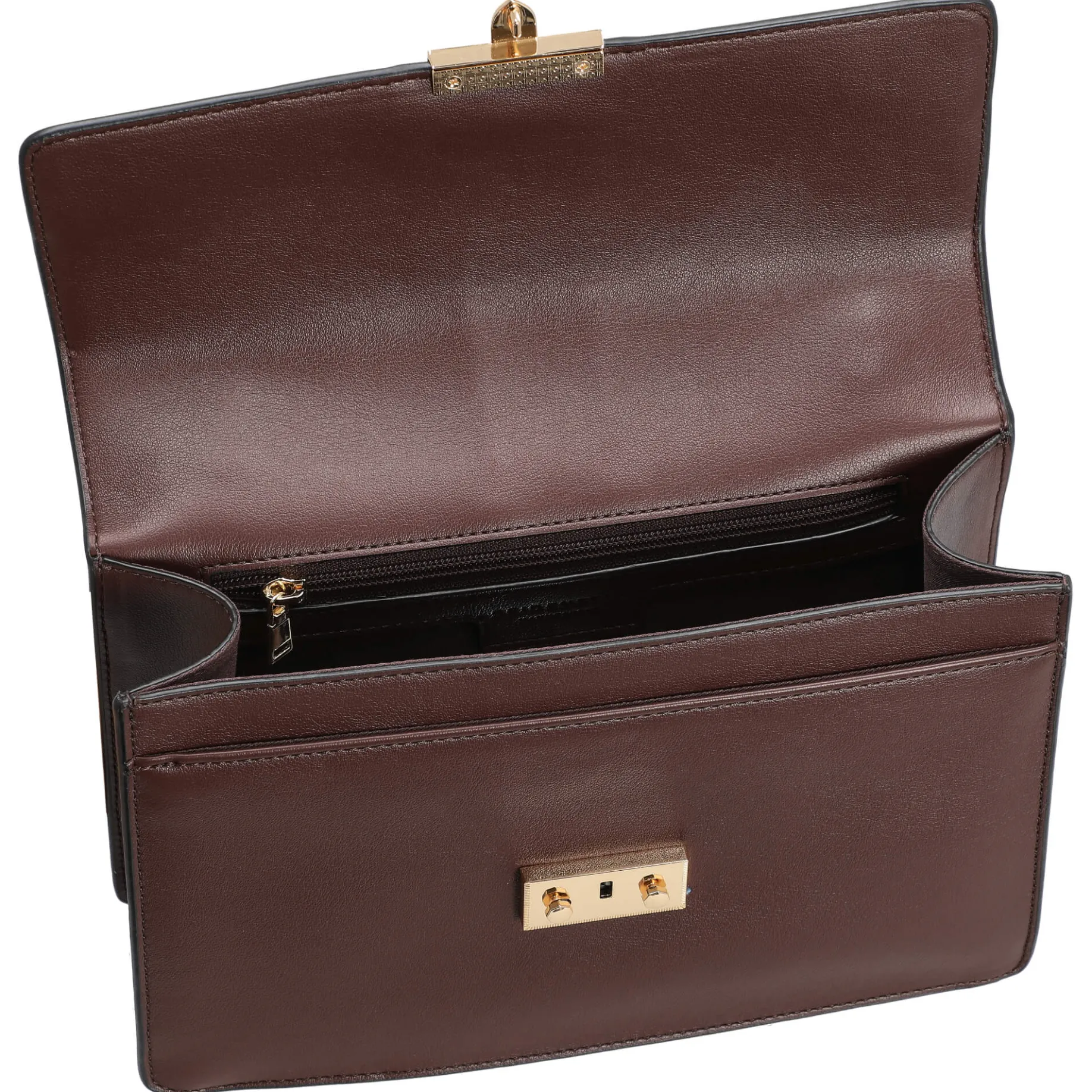 Roros Big - Schultertasche 28 cm (oxblood/gold)