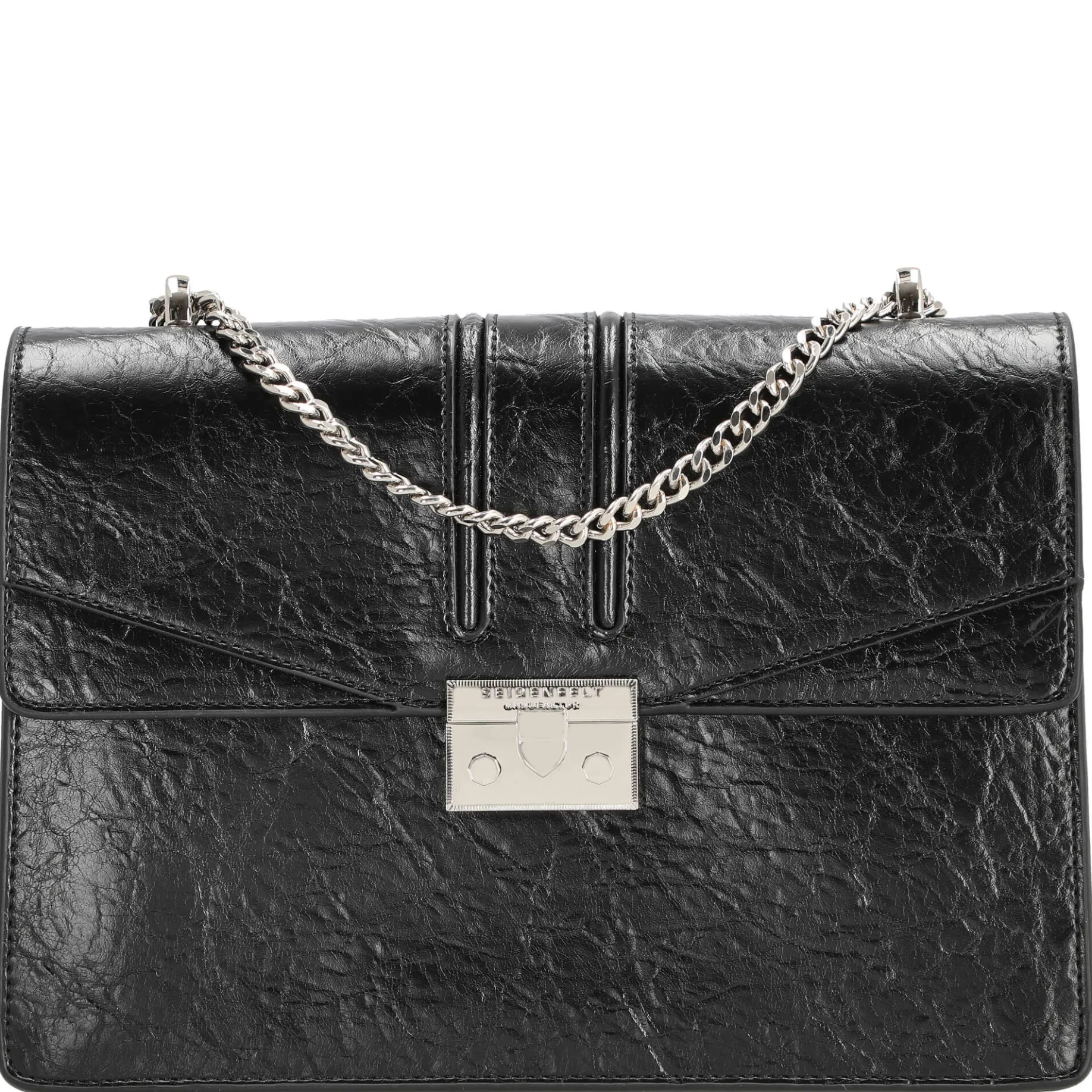Roros Big - Schultertasche 28 cm (glossy black)