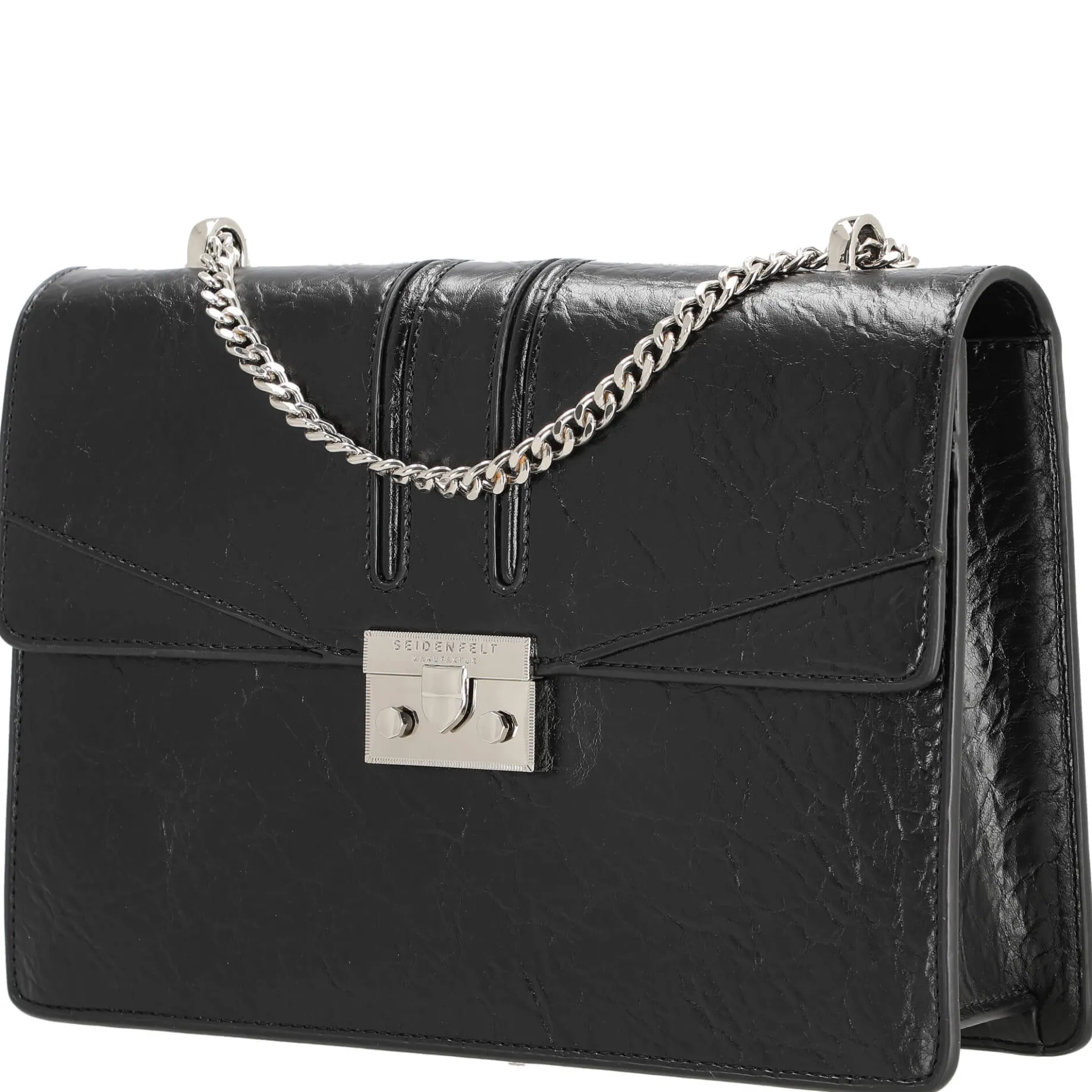 Roros Big - Schultertasche 28 cm (glossy black)
