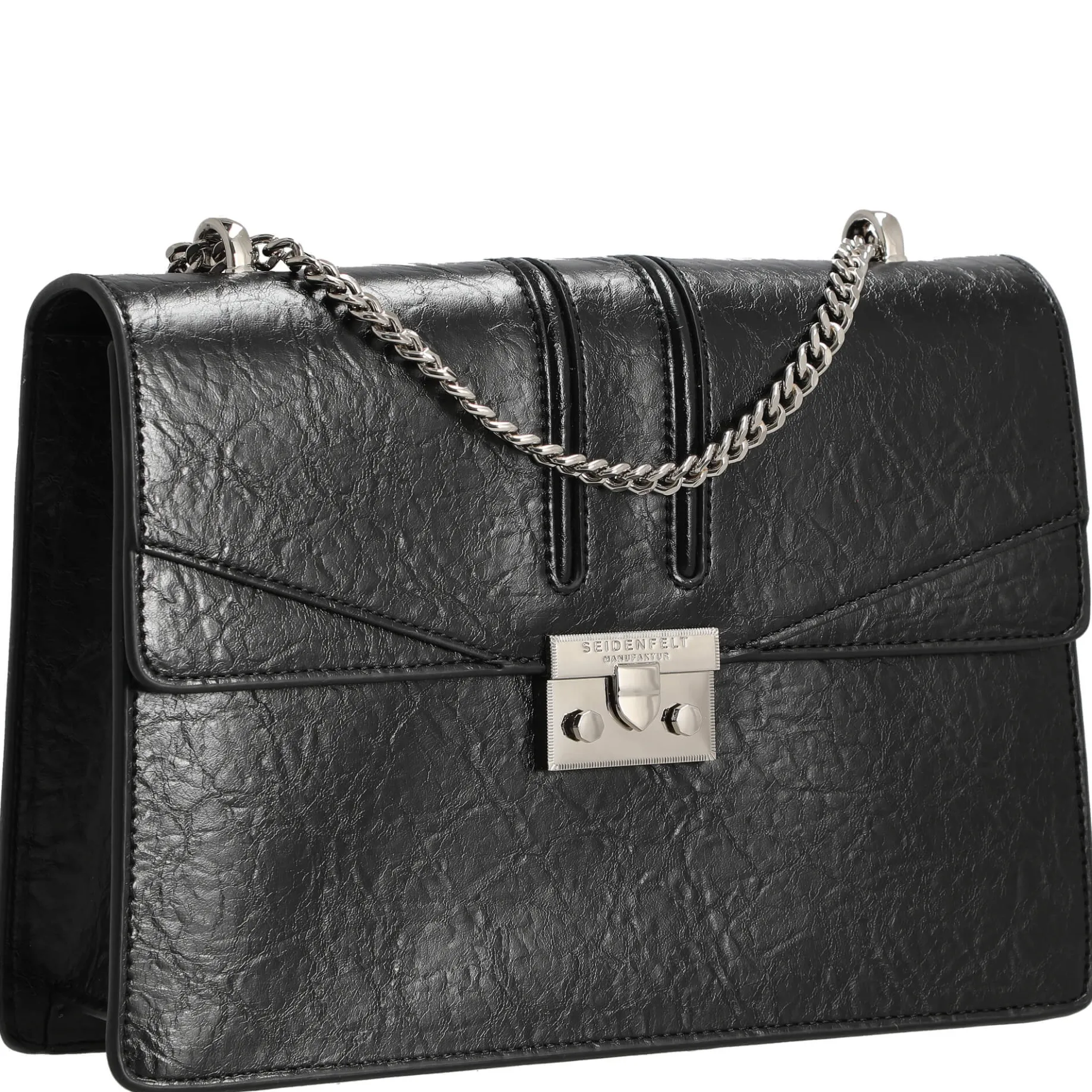 Roros Big - Schultertasche 28 cm (glossy black)