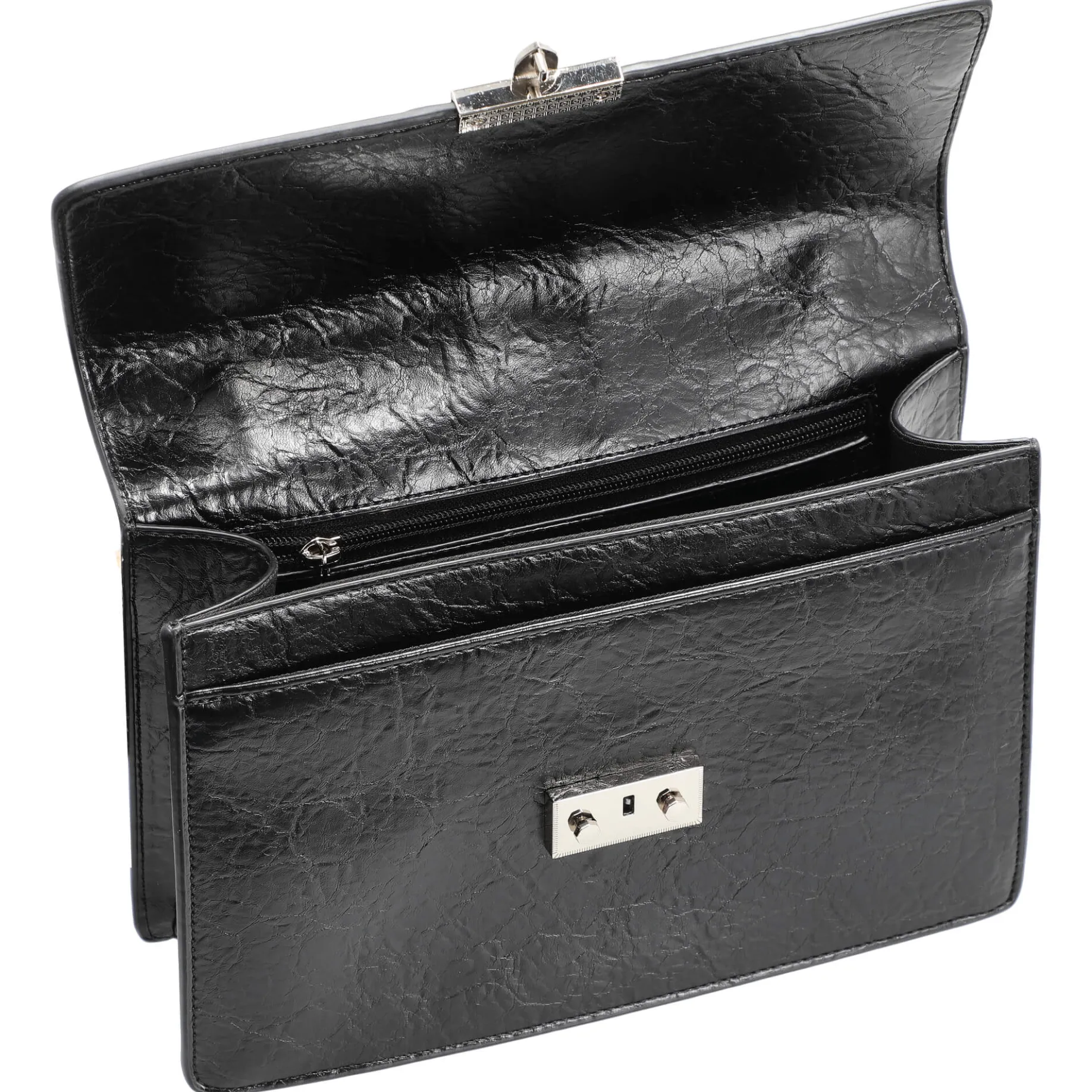 Roros Big - Schultertasche 28 cm (glossy black)