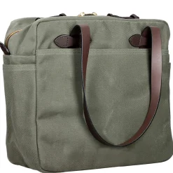 Rugged Twill - Schultertasche 38 cm (otter green)