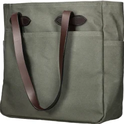 Rugged Twill - Schultertasche 35.6 cm (otter green)