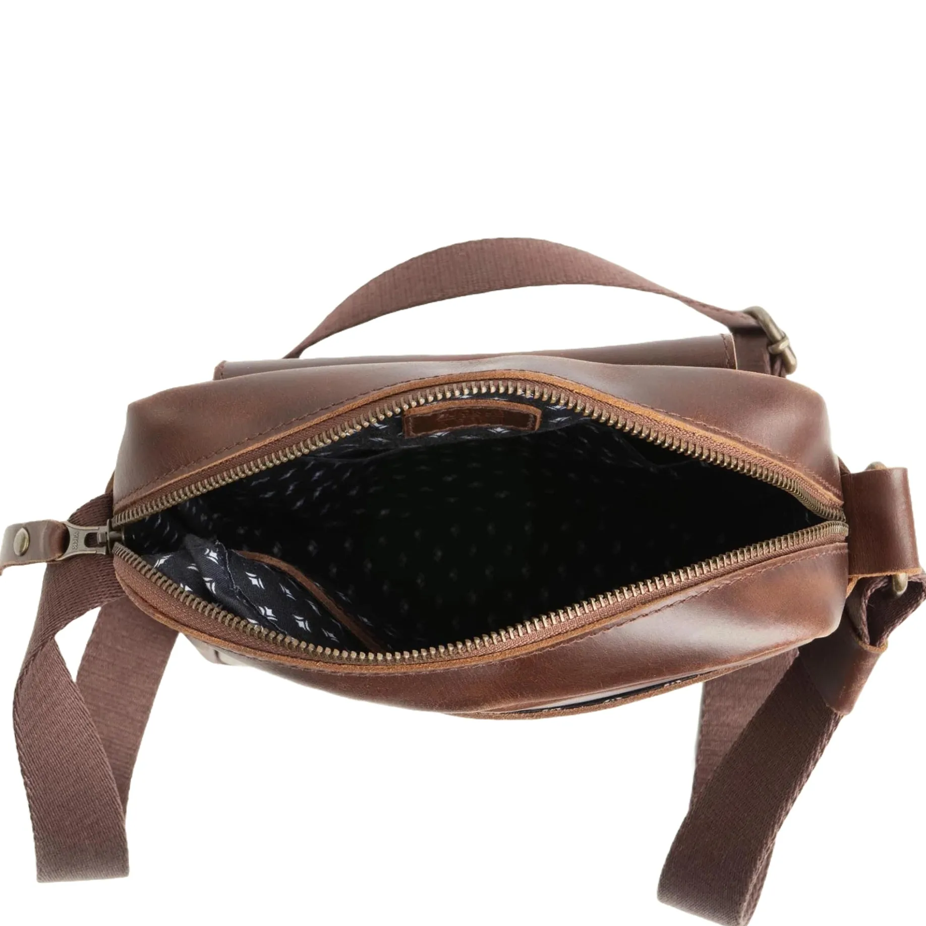 Runner - Umhängetasche 15 cm (brown-dots)