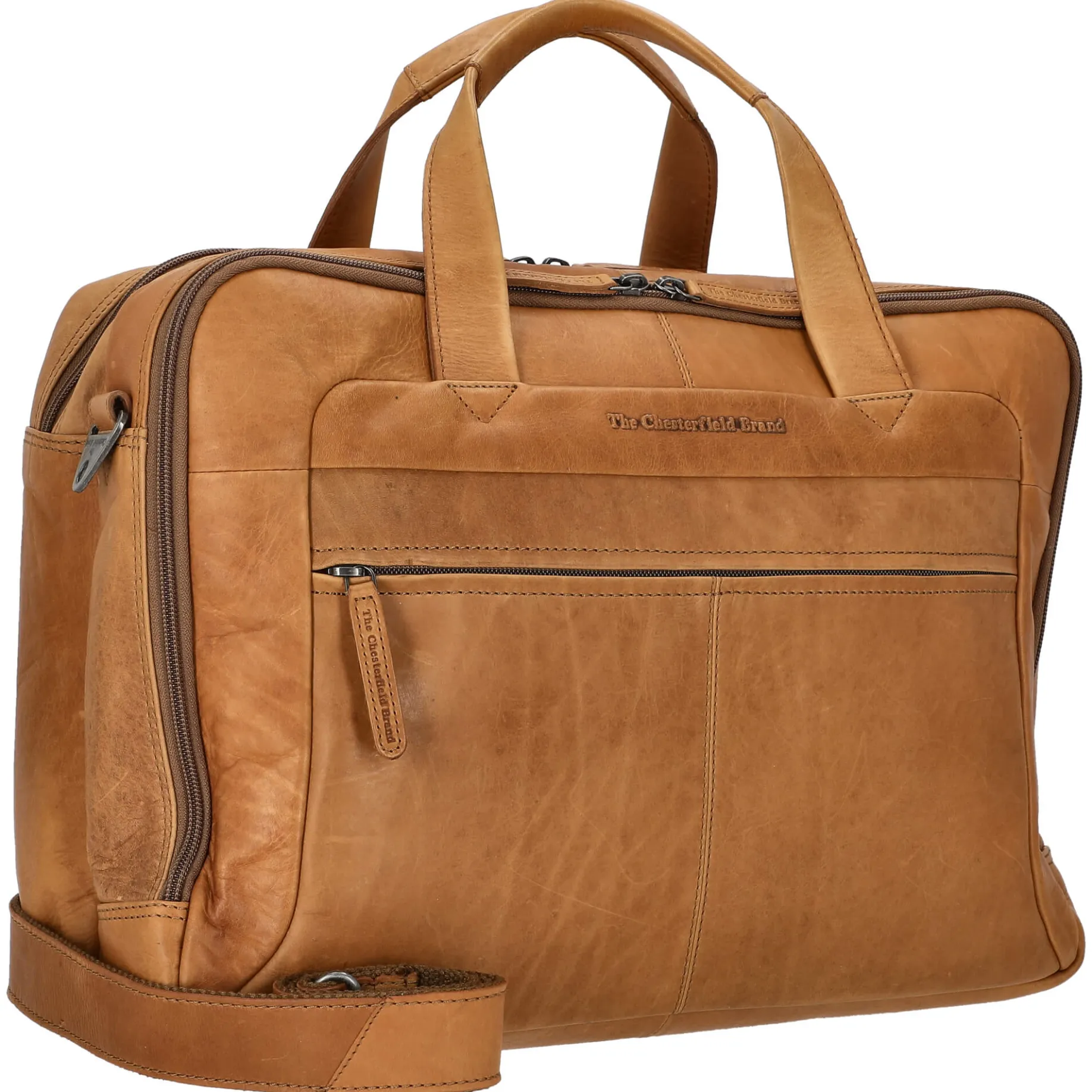 Ryan - Aktentasche 17" L Leder 42 cm (cognac)