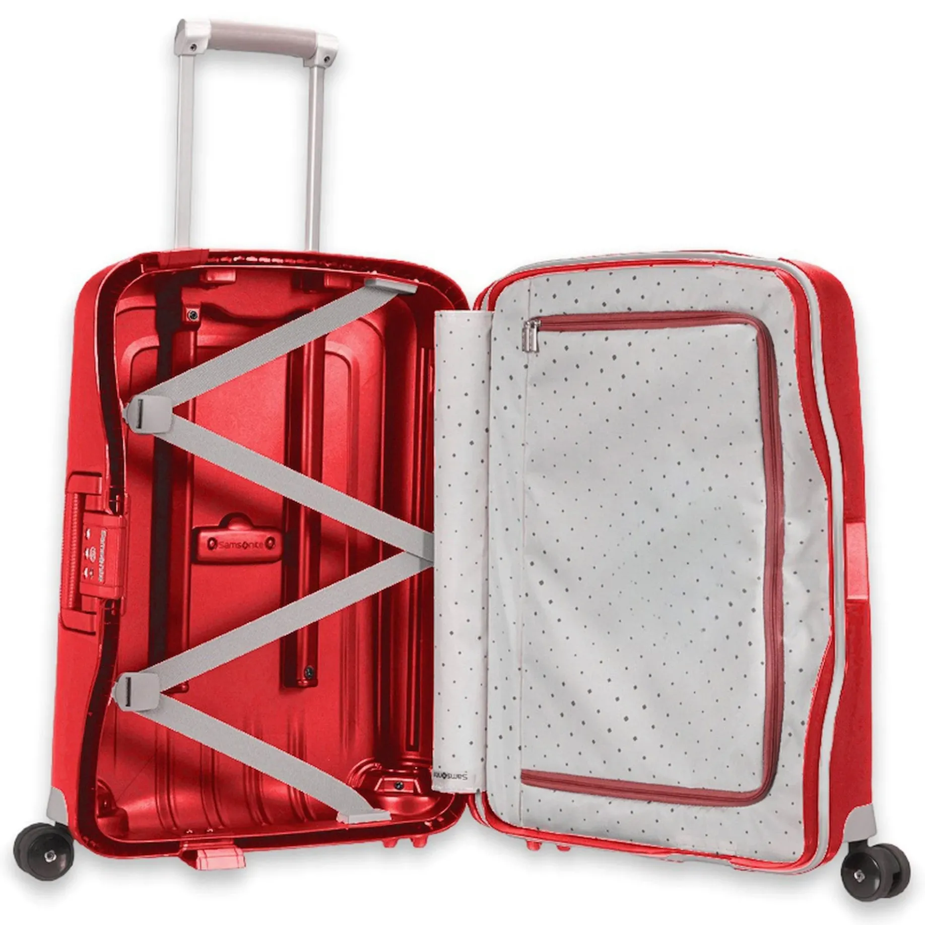 S Cure Spinner - 4-Rollen-Kabinentrolley S 55 cm (crimson red)