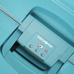 S Cure Spinner - 4-Rollen-Kabinentrolley S 55 cm (aqua blue)