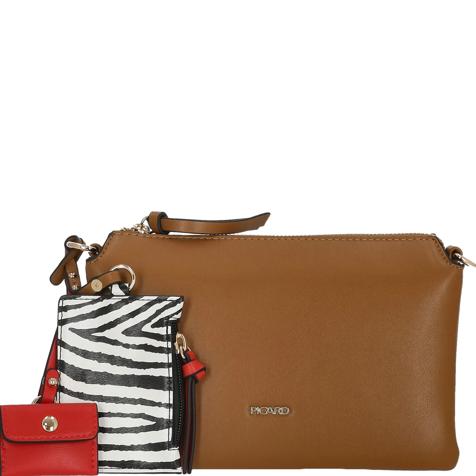 Safari - Schultertasche 23 cm (cognac)