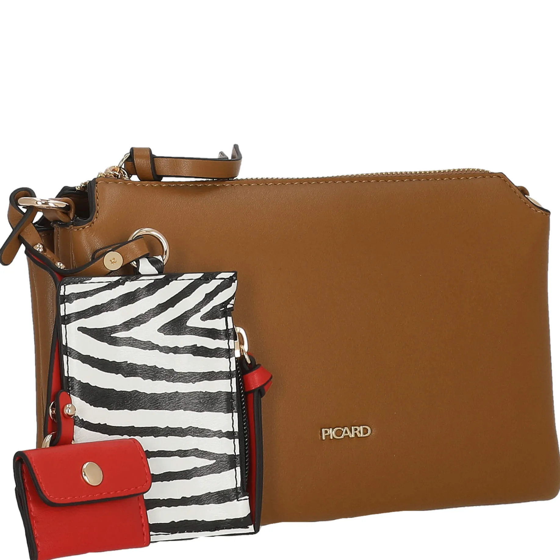 Safari - Schultertasche 23 cm (cognac)