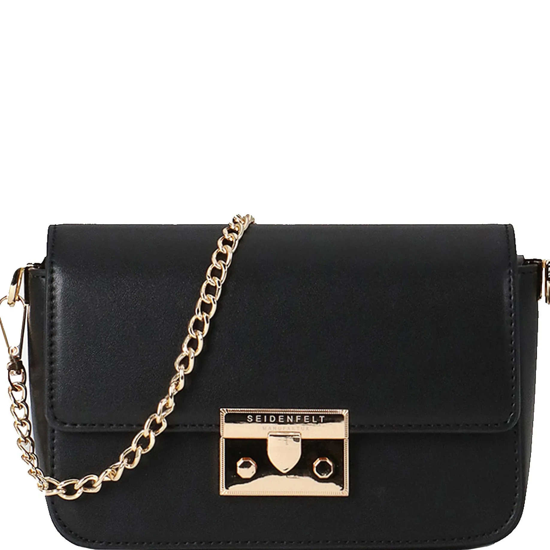 Sandby Boxy - Umhängetasche 18.5 cm (black/gold)