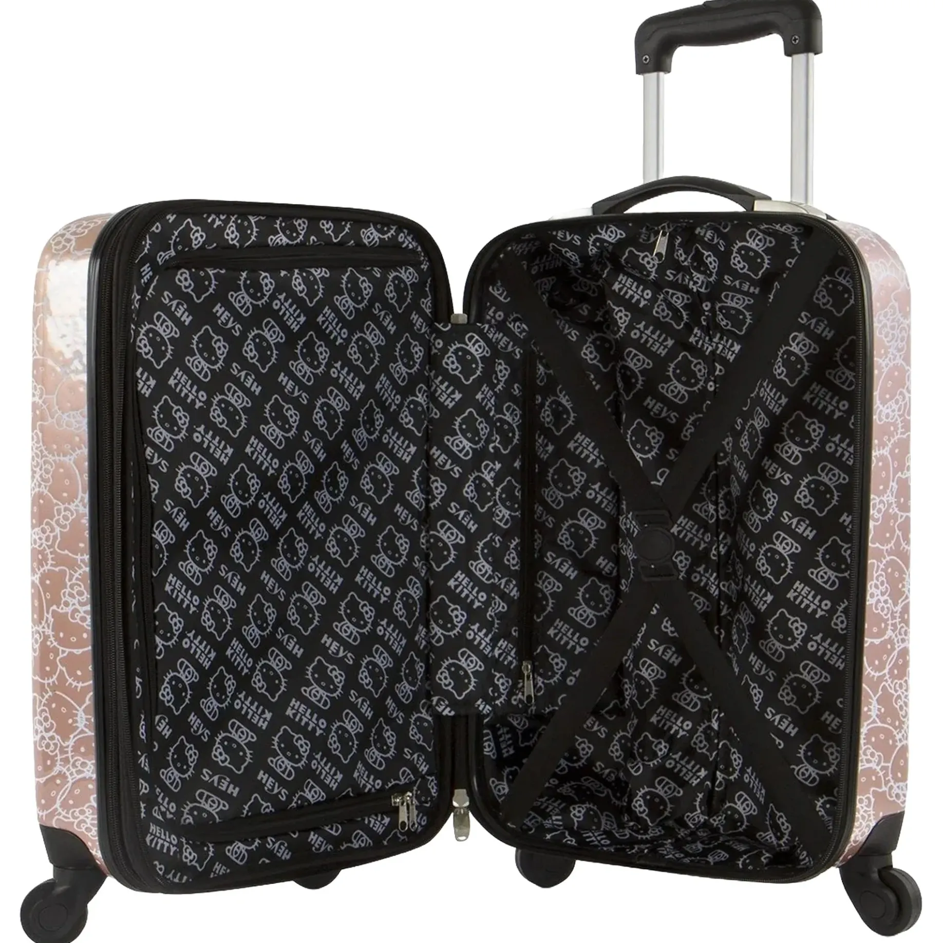 Sanrio Hello Kitty - 4-Rollen-Kindertrolley Beautycase 2tlg. 53 cm erw. (Hello Kitty)