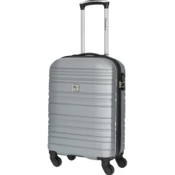 Santiago - 4-Rollen-Kabinentrolley 55 cm (silber)