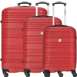 Santiago - 4-Rollen-Trolley Set 3tlg. (rot)