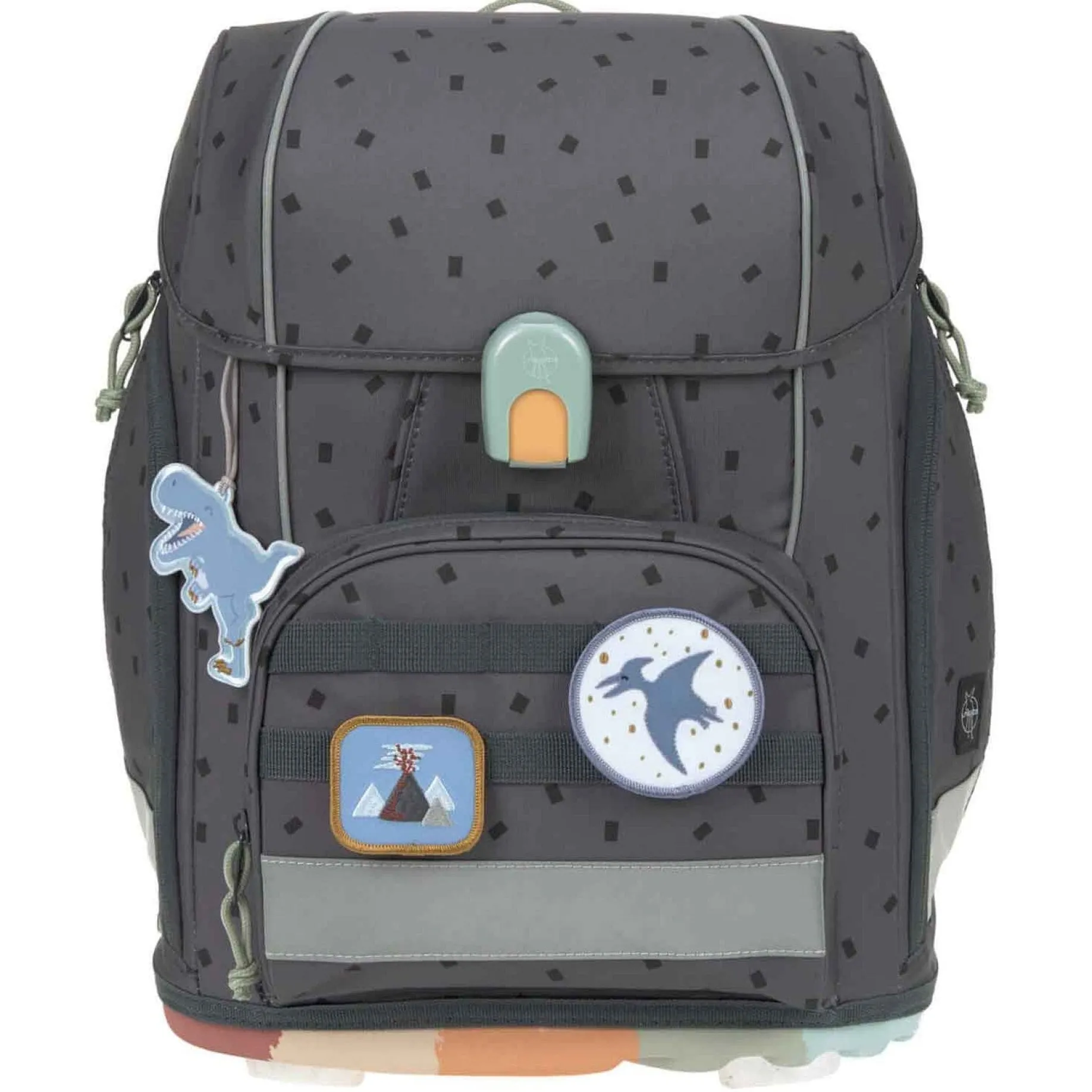 School Set Boxy Unique - Schulranzen Set 7tlg. (Speckles Anthracite)