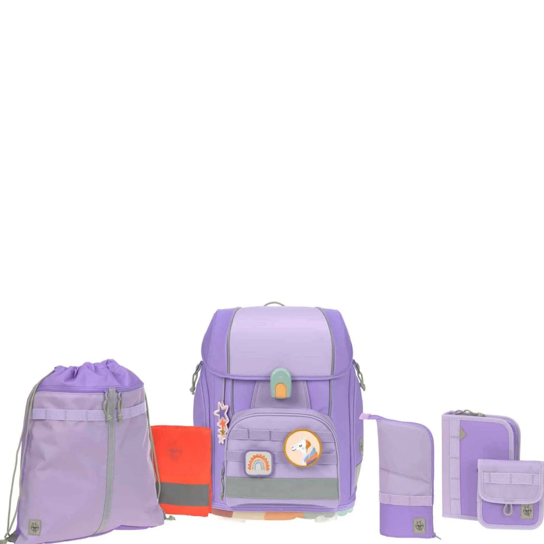 School Set Boxy Unique - Schulranzen Set 7tlg. (Violet/Lavender)