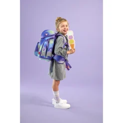 School Set Boxy Unique - Schulranzen Set 7tlg. (Gradient Green/Purple)