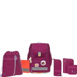 School Set Boxy Unique - Schulranzen Set 7tlg. (Speckles Berry)