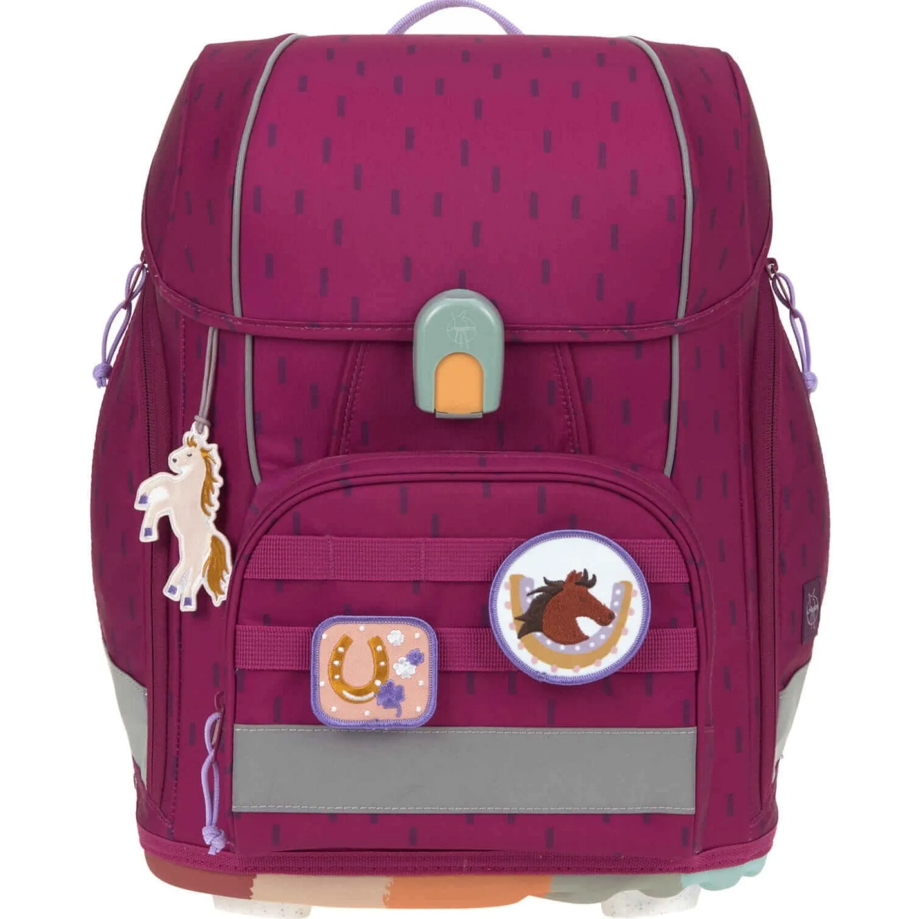 School Set Boxy Unique - Schulranzen Set 7tlg. (Speckles Berry)