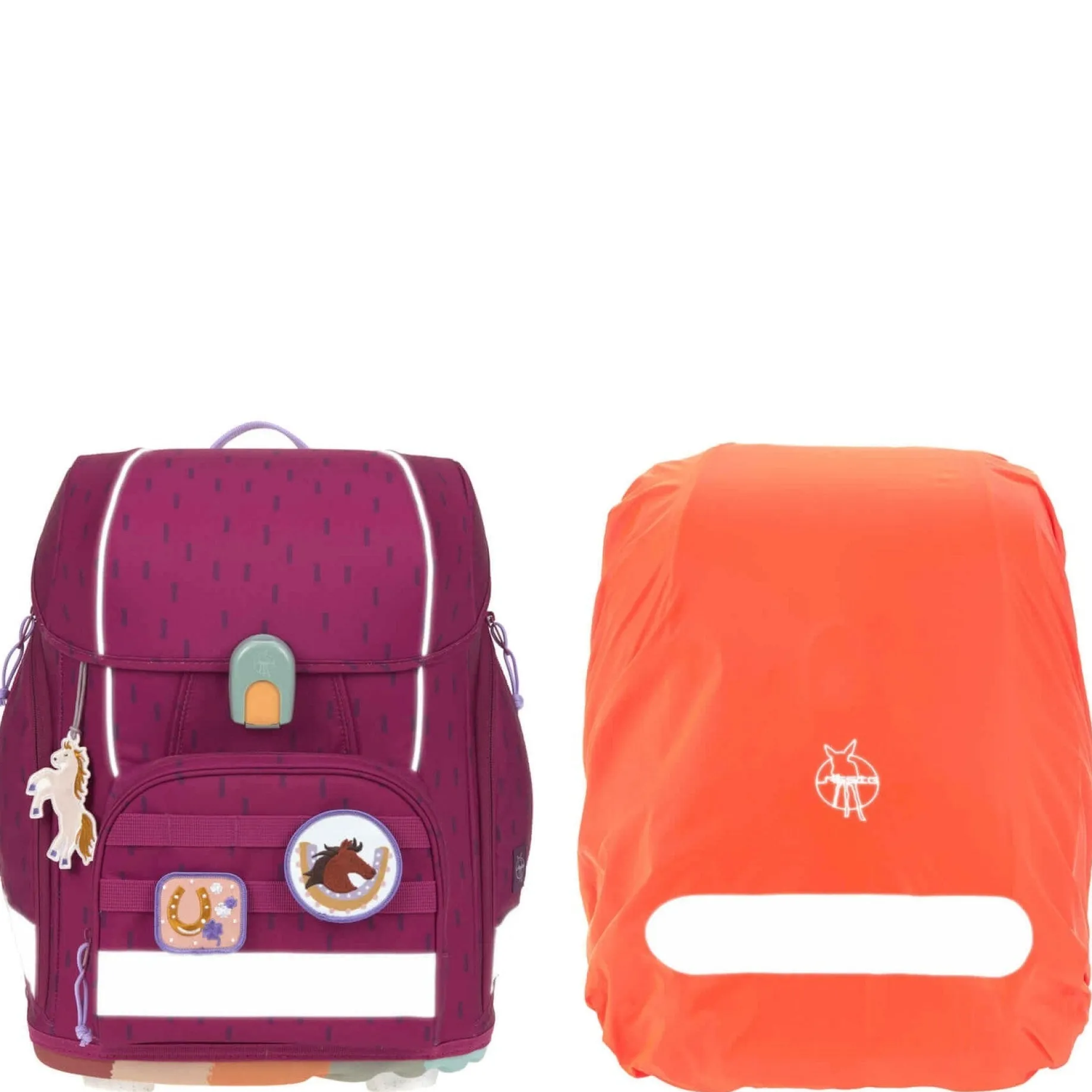 School Set Boxy Unique - Schulranzen Set 7tlg. (Speckles Berry)