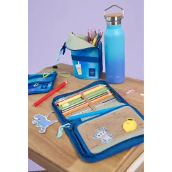 School Set Boxy Unique - Schulranzen Set 7tlg. (Gradient Green/Blue)
