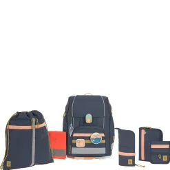 School Set Boxy Unique - Schulranzen Set 7tlg. (Dark Blue Ocean Edition)