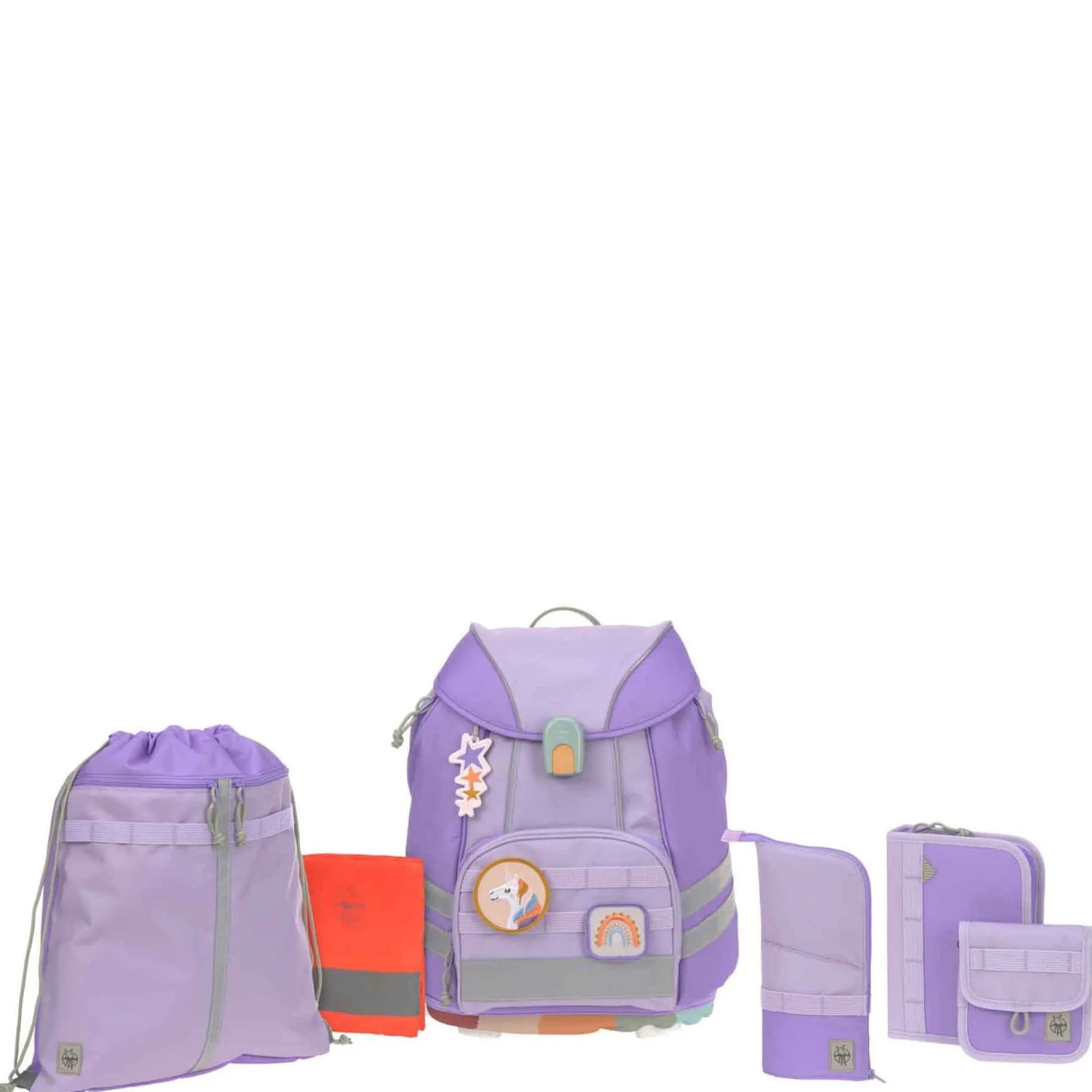 School Set Flexy Unique - Schulranzen Set 7tlg. (Violet/Lavender)