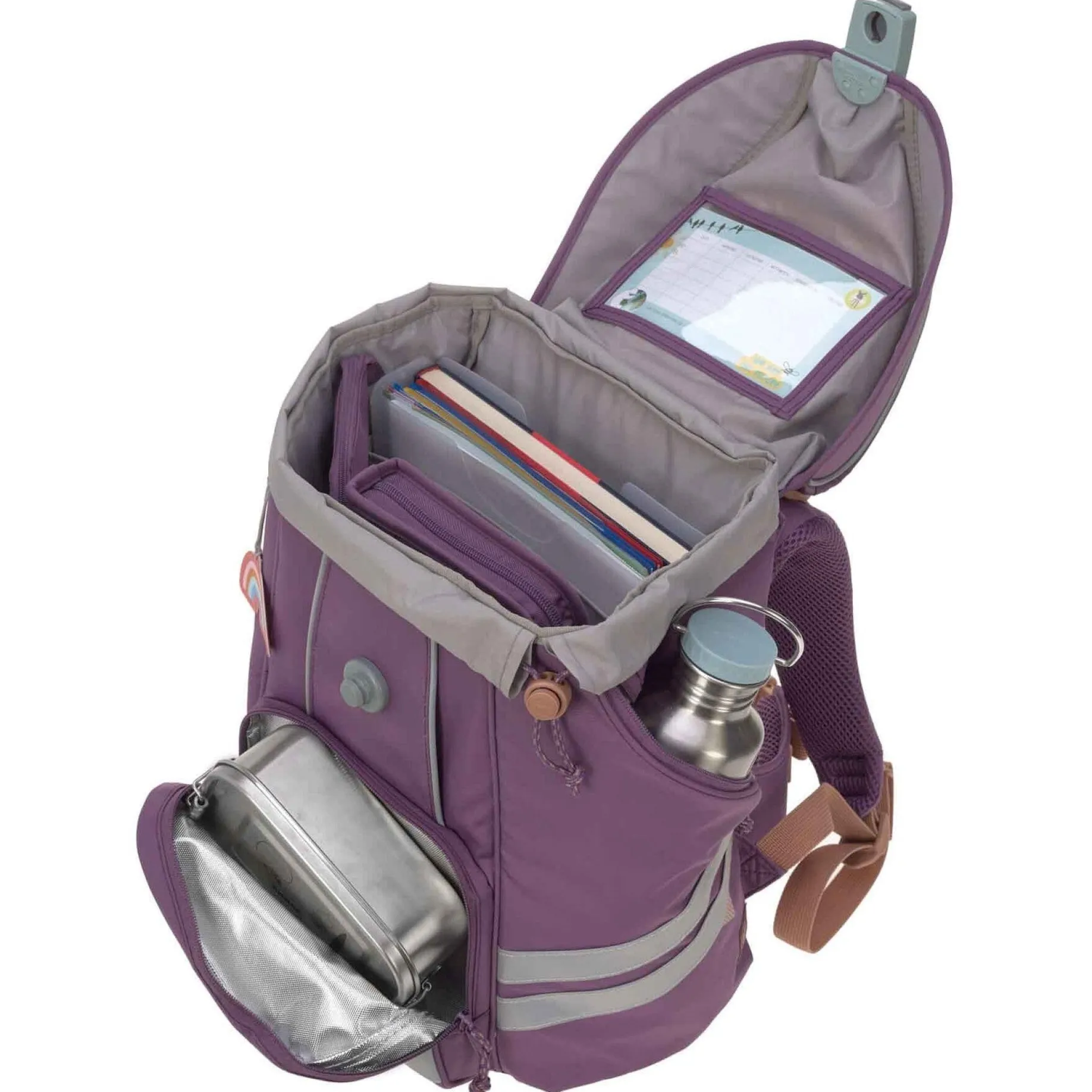School Set Flexy Unique - Schulranzen Set 7tlg. (Purple)