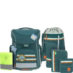 School Set Slim Unique - Schulranzen Set 7tlg. (Dark Green)