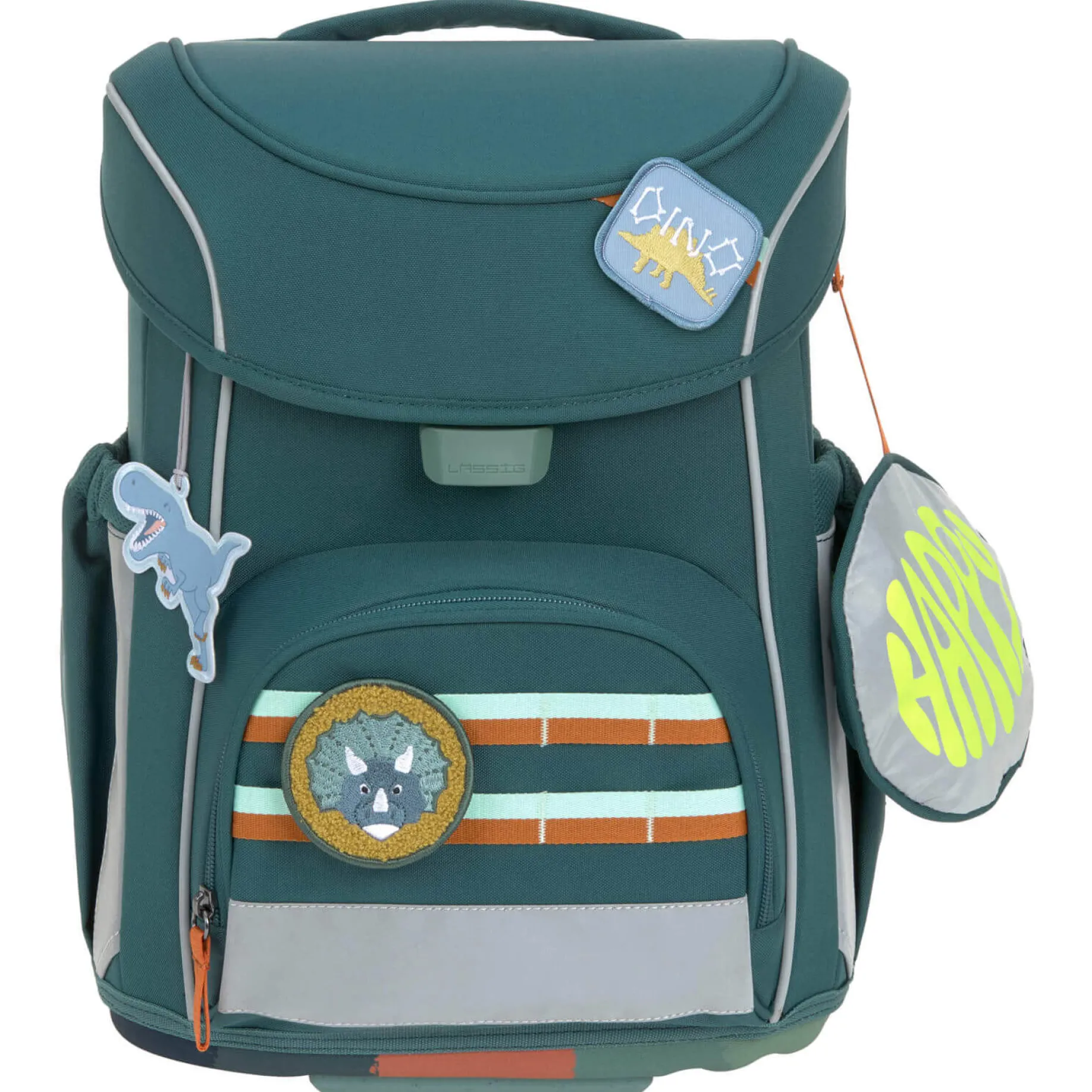 School Set Slim Unique - Schulranzen Set 7tlg. (Dark Green)