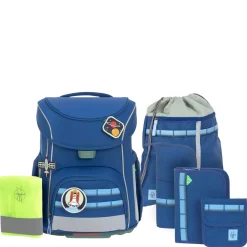 School Set Slim Unique - Schulranzen Set 7tlg. (Dark Blue)