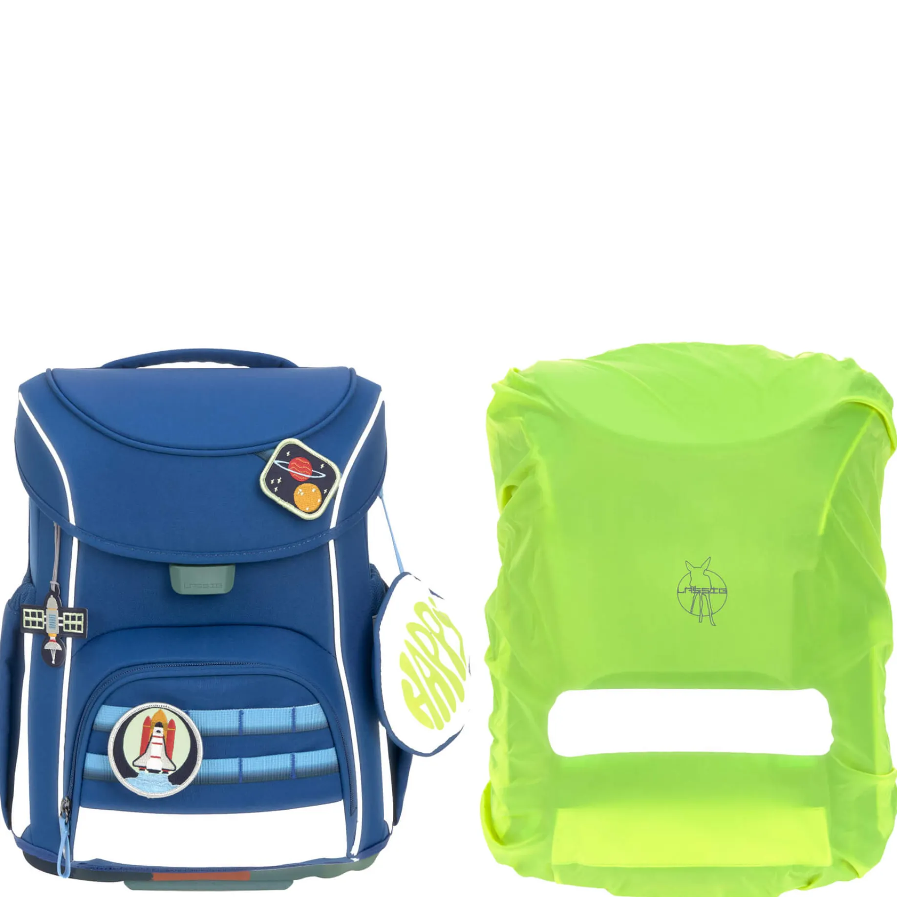 School Set Slim Unique - Schulranzen Set 7tlg. (Dark Blue)