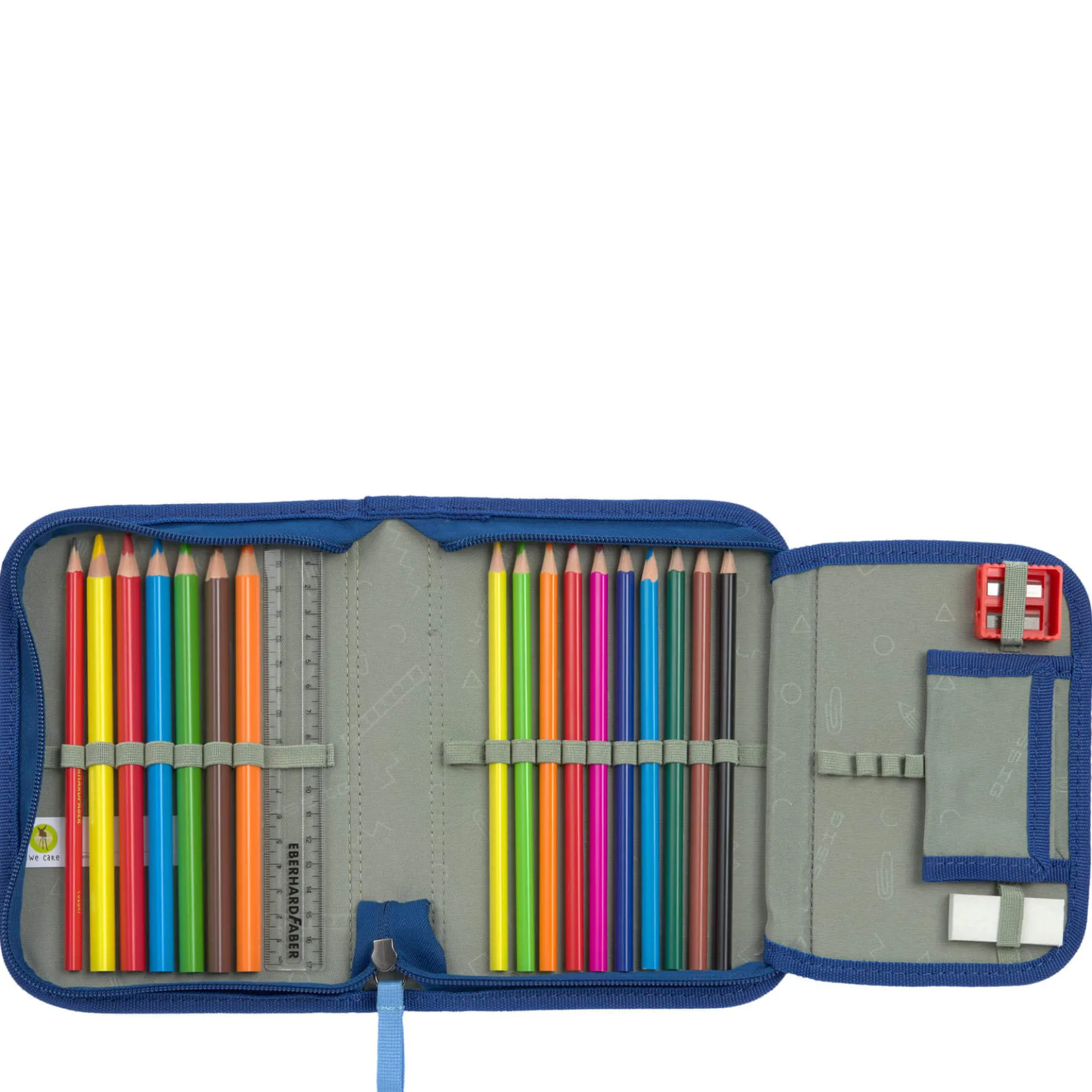 School Set Slim Unique - Schulranzen Set 7tlg. (Dark Blue)