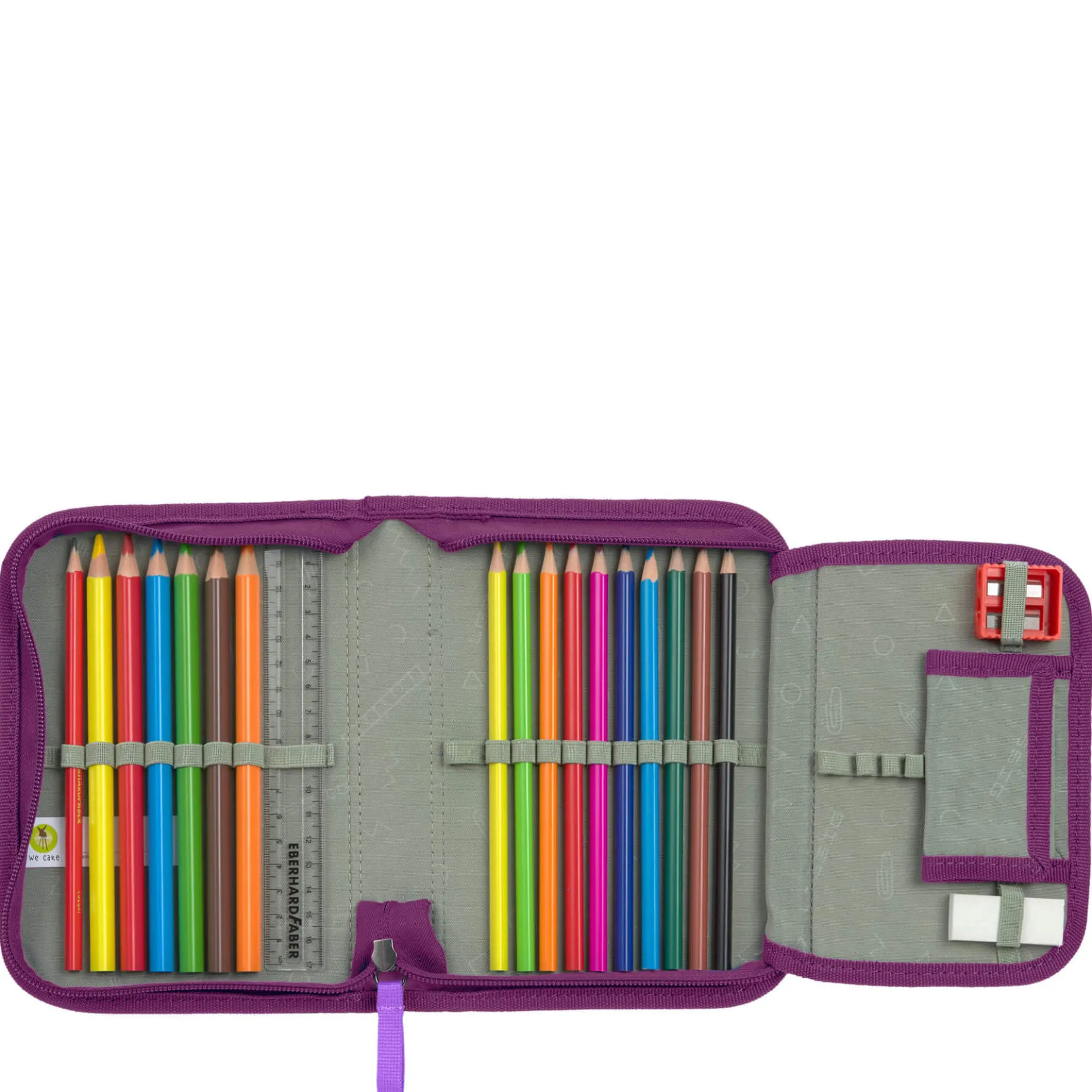 School Set Slim Unique - Schulranzen Set 7tlg. (Lilac)
