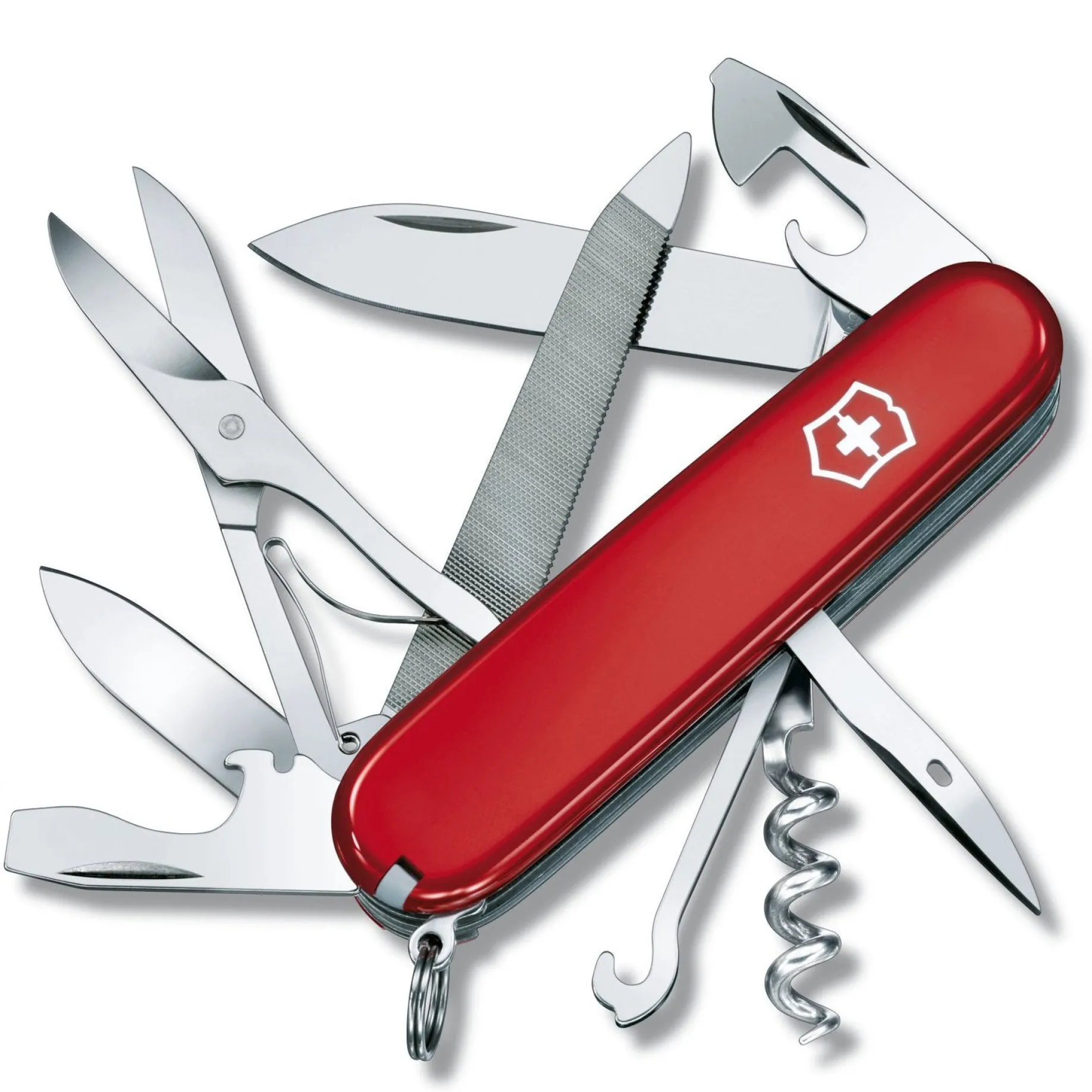 Schweizer Offiziersmesser "Mountaineer" 9.1 cm (rot)