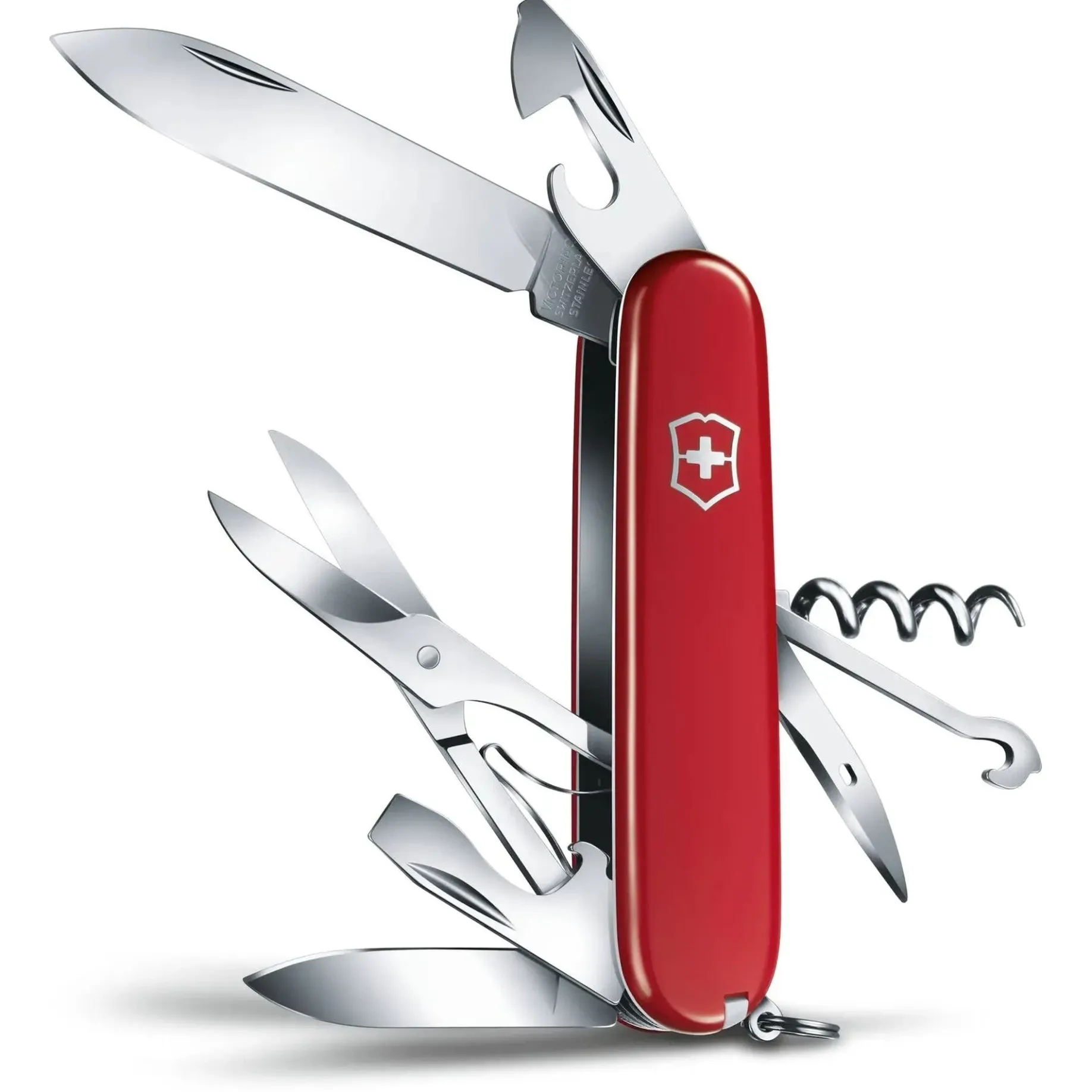 Schweizer Taschenmesser "Climber" 9.1 cm (rot)