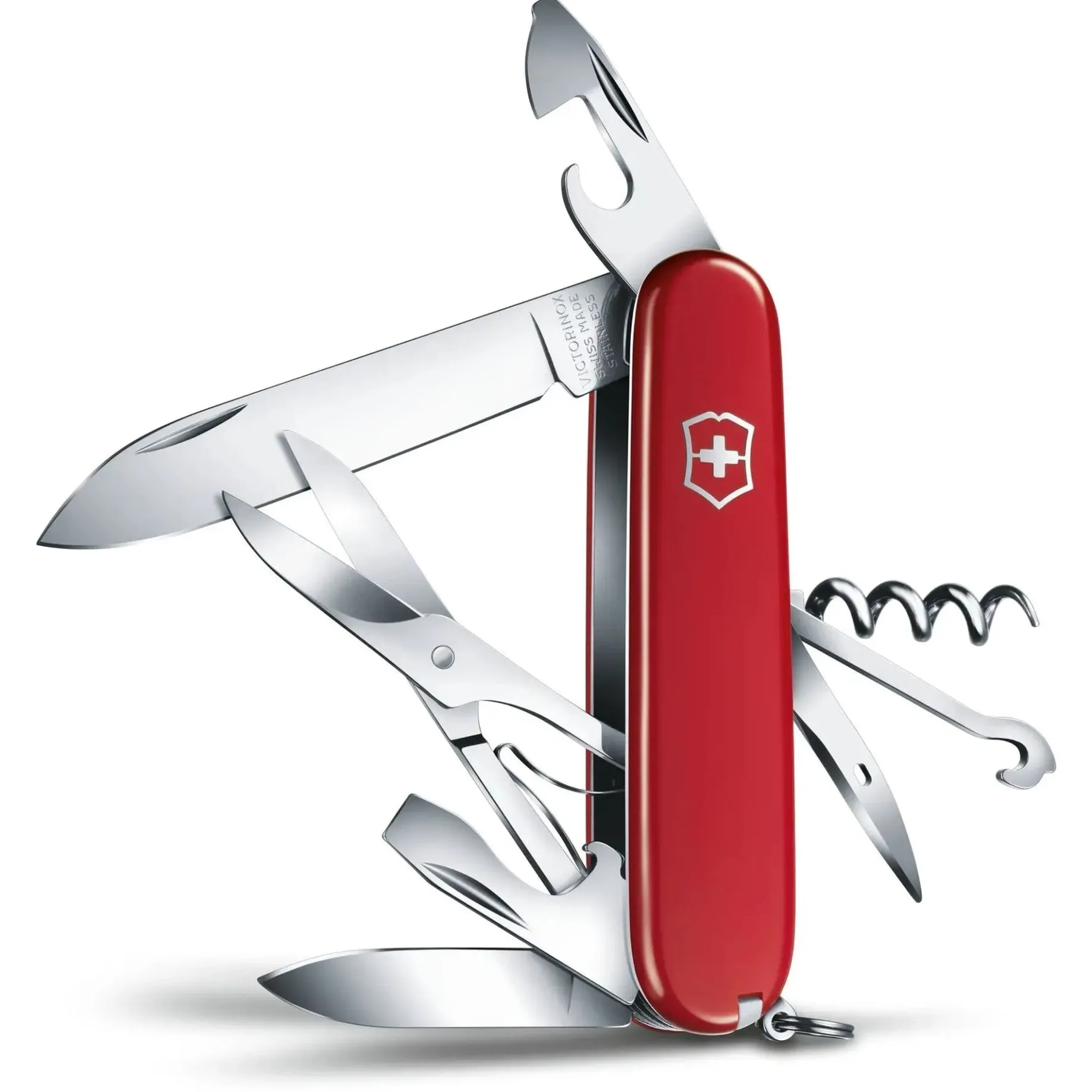 Schweizer Taschenmesser "Climber" 9.1 cm (rot)
