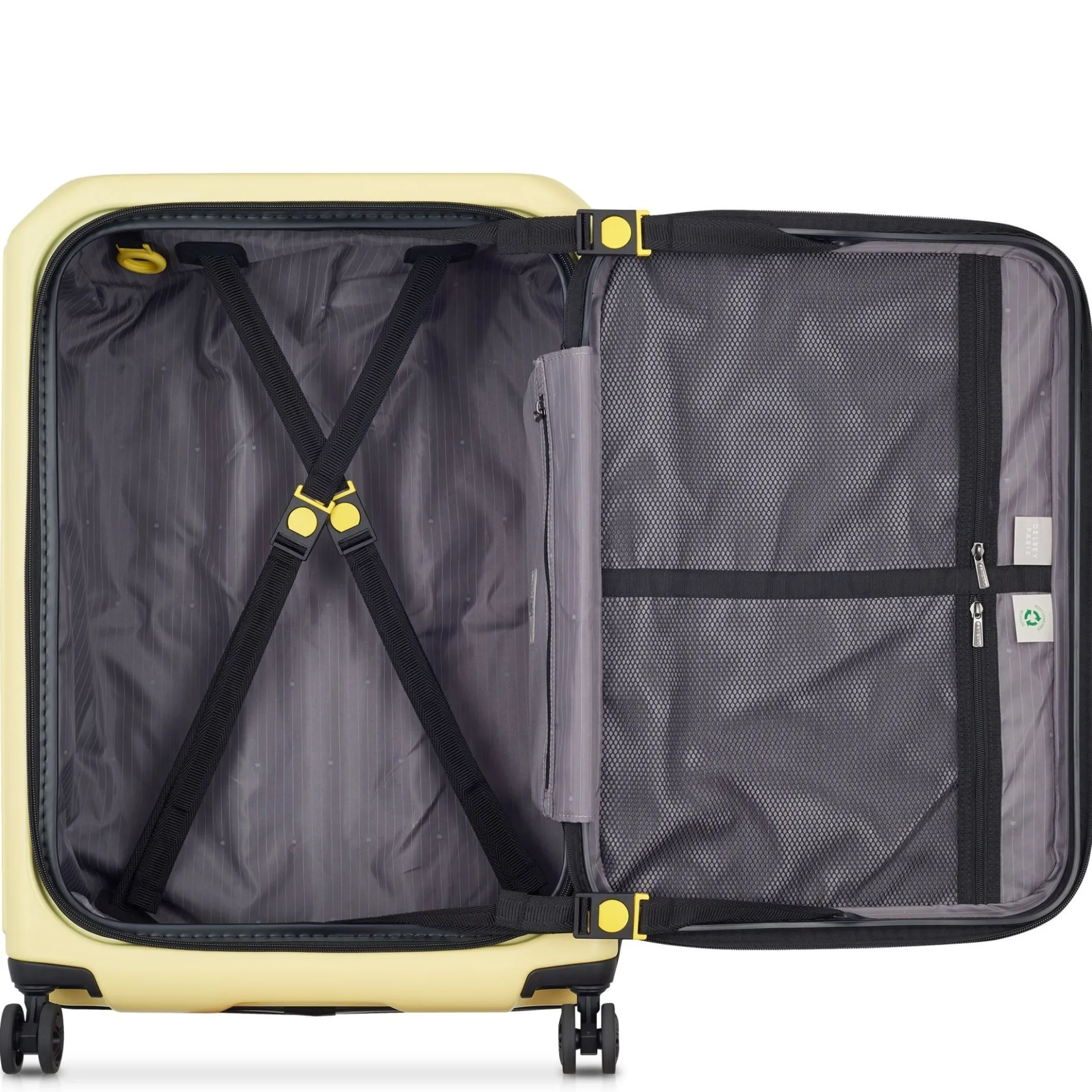 Securitime - 4-Rollen-Trolley M 66 cm erw. (blassgelb)