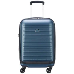 Segur 2.0 Business - 4-Rollen-Kabinentrolley mit Vortasche S 55 cm erw. (blau)